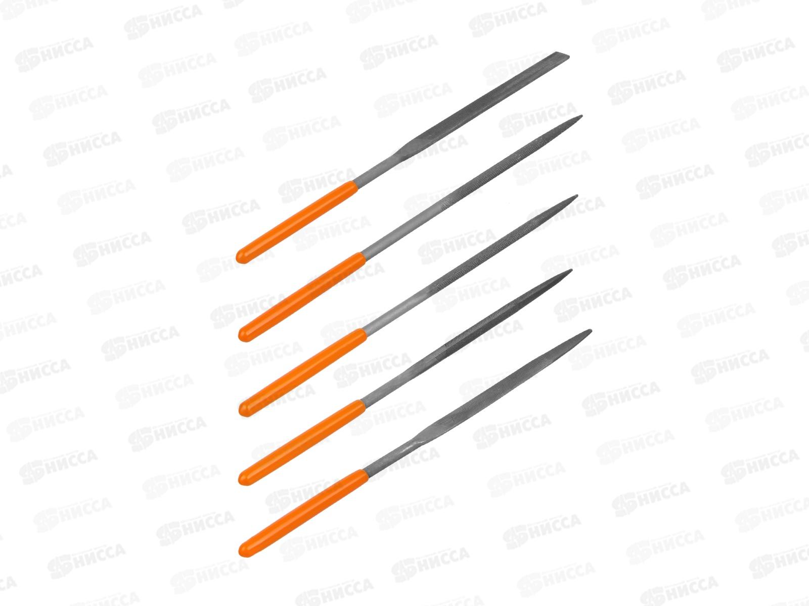 Набор надфилей 5шт 4мм дл 160мм пл рукоядка TDM Рубин 0302