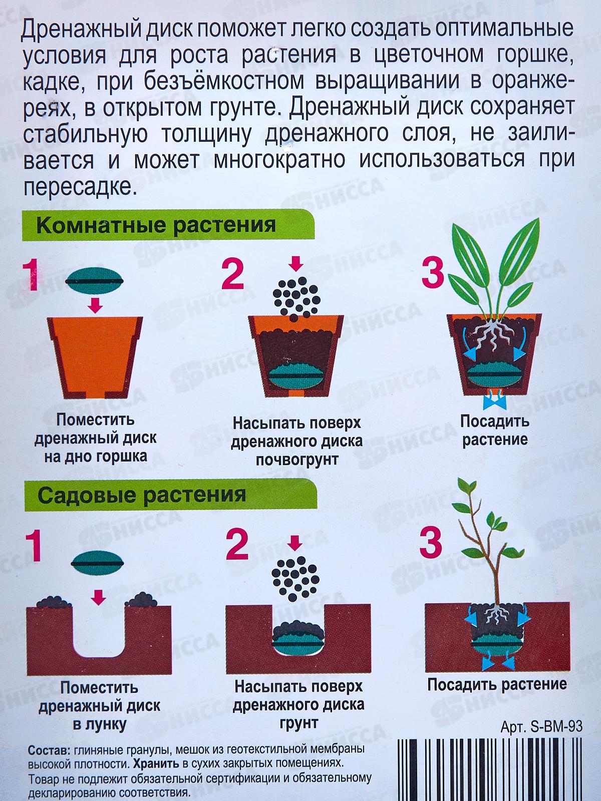 БИО МАСТЕР Дренажный диск 26см, SuperDrain