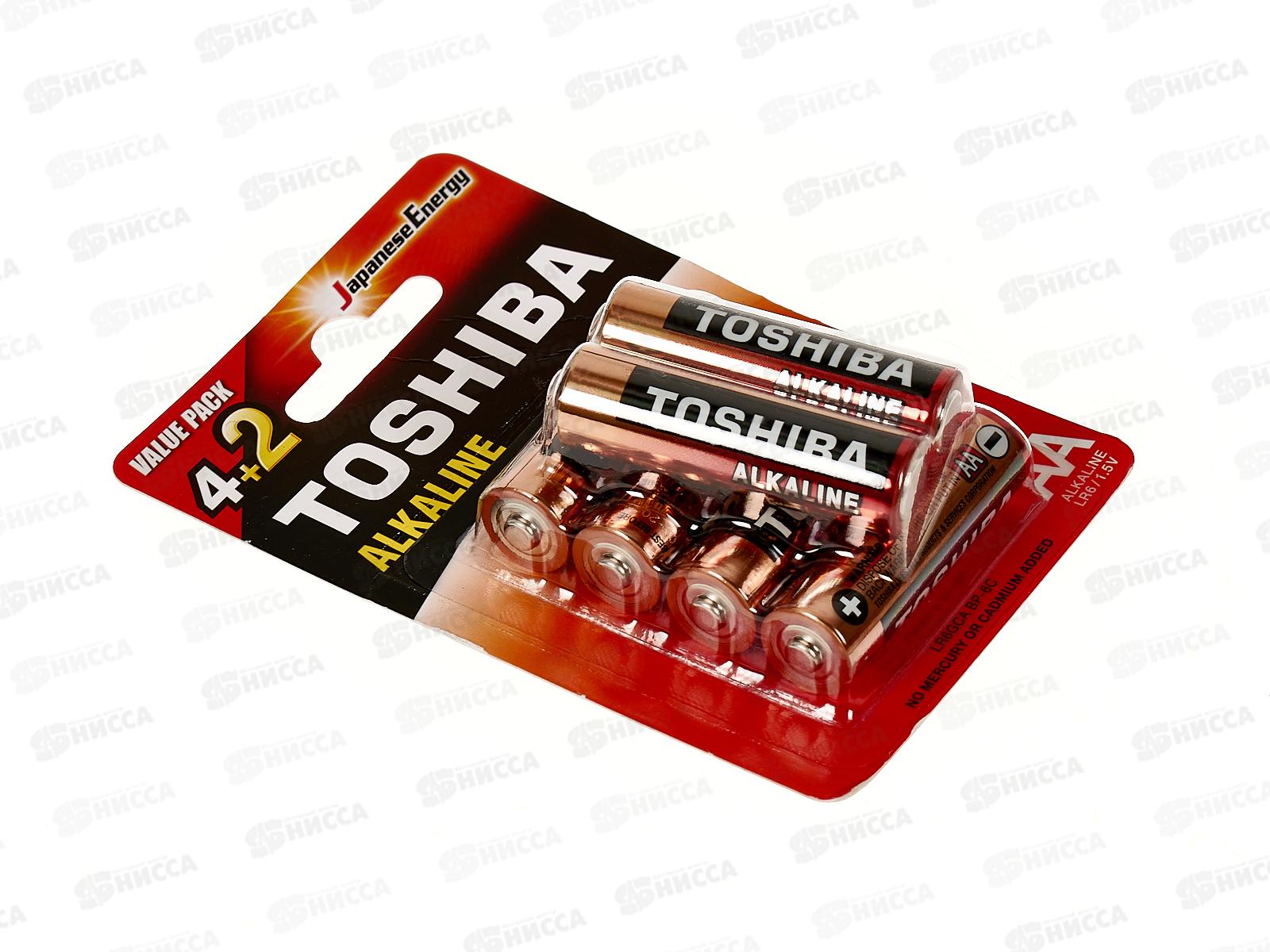 Батарейка ТОШИБА LR6 Red 6/card  *6/72/576