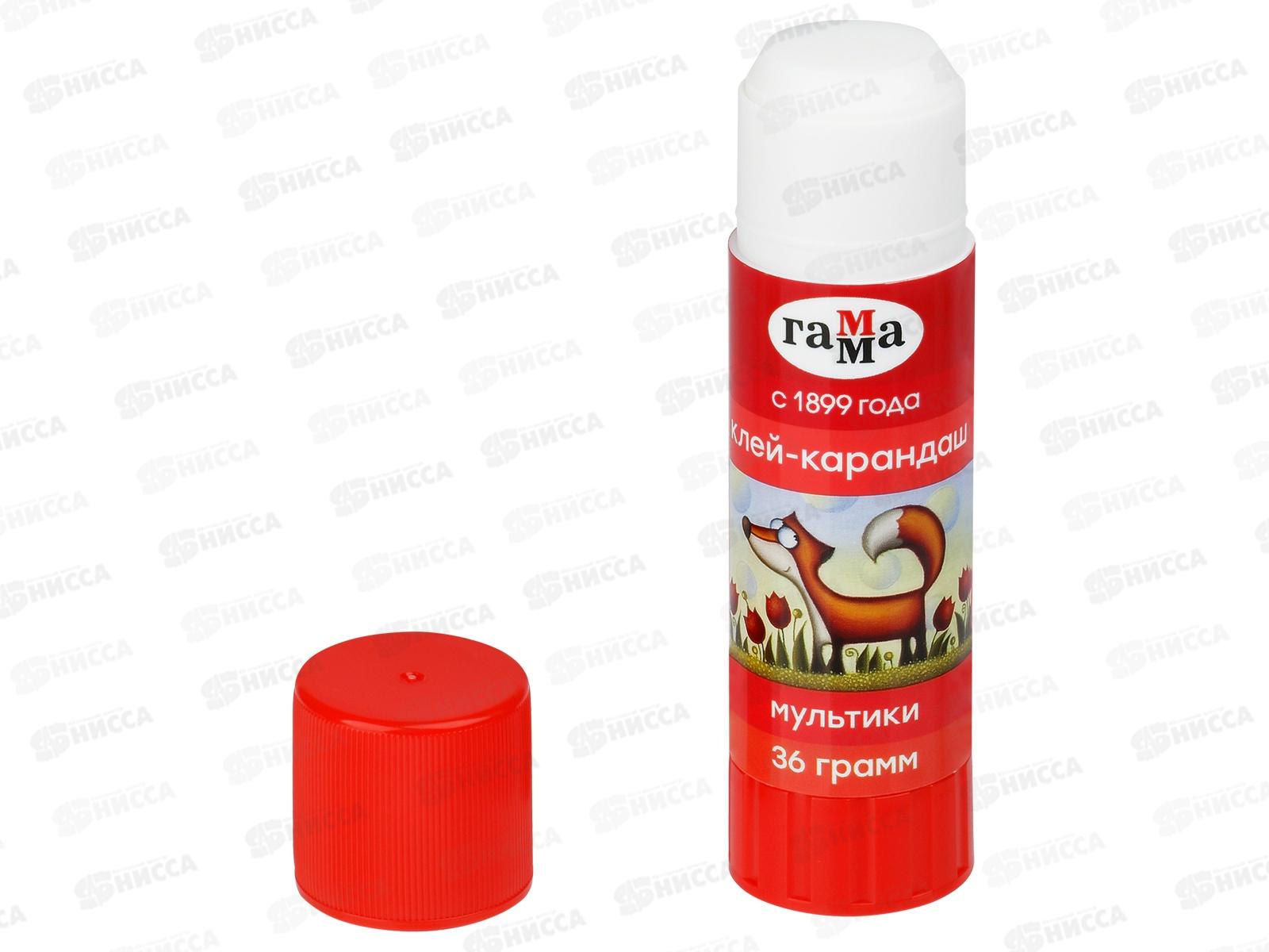 Клей карандаш Гамма Мультики 36 г, 1582022 *16/36