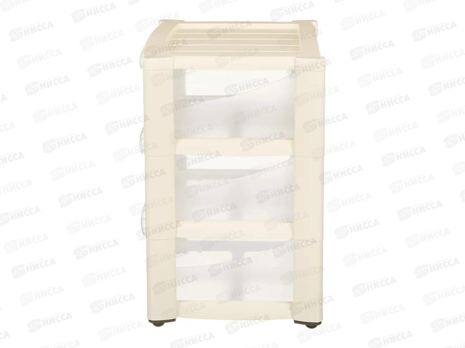 Комод 3 ящика &quotАмадео&quot на колесах Бежевый 431242807 *1  БП