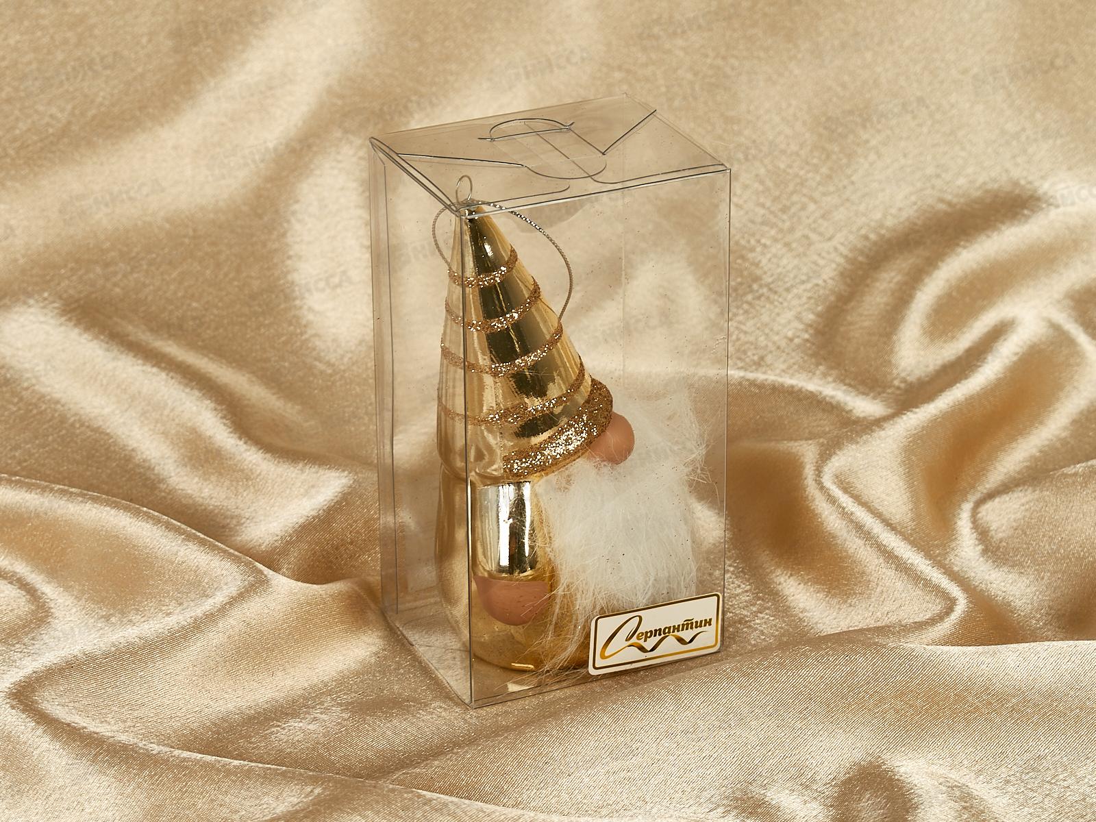 Елочная игрушка Веселый лесовичок 6,5*13см шампань 916-0710