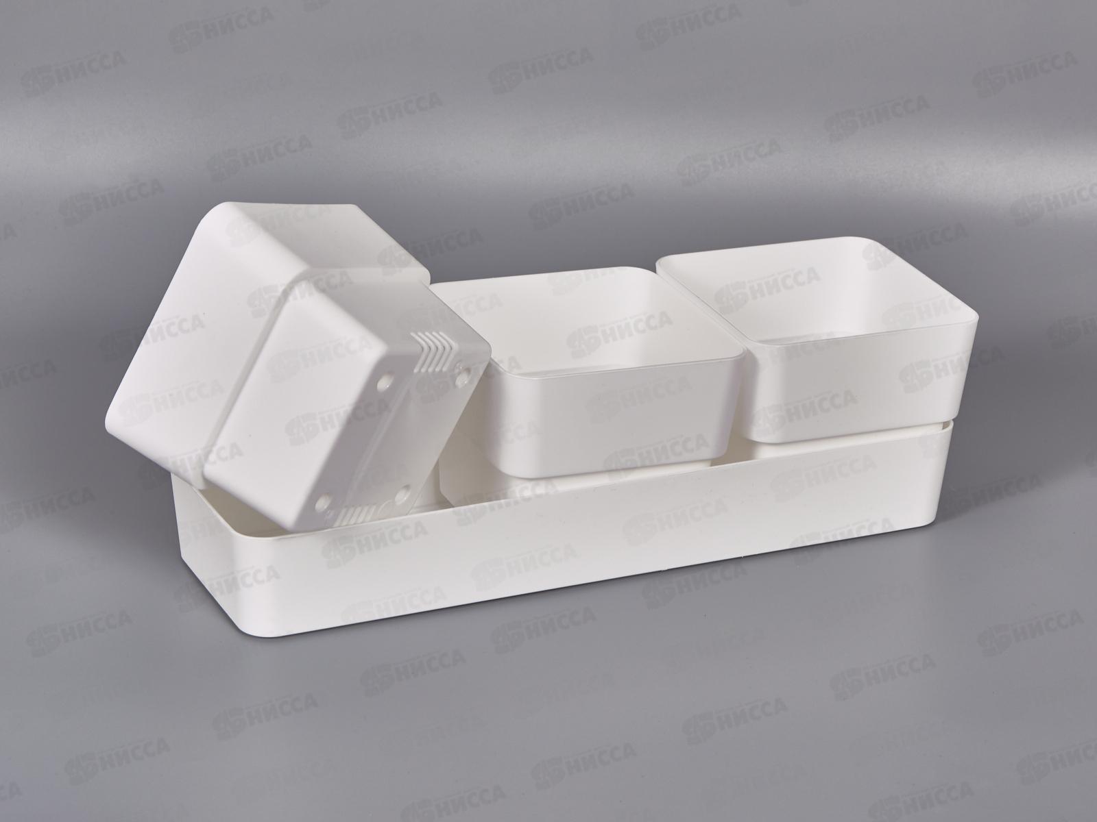 Кашпо &quotФиори&quot 0,45л  Трио Белый КШ-0520 *12