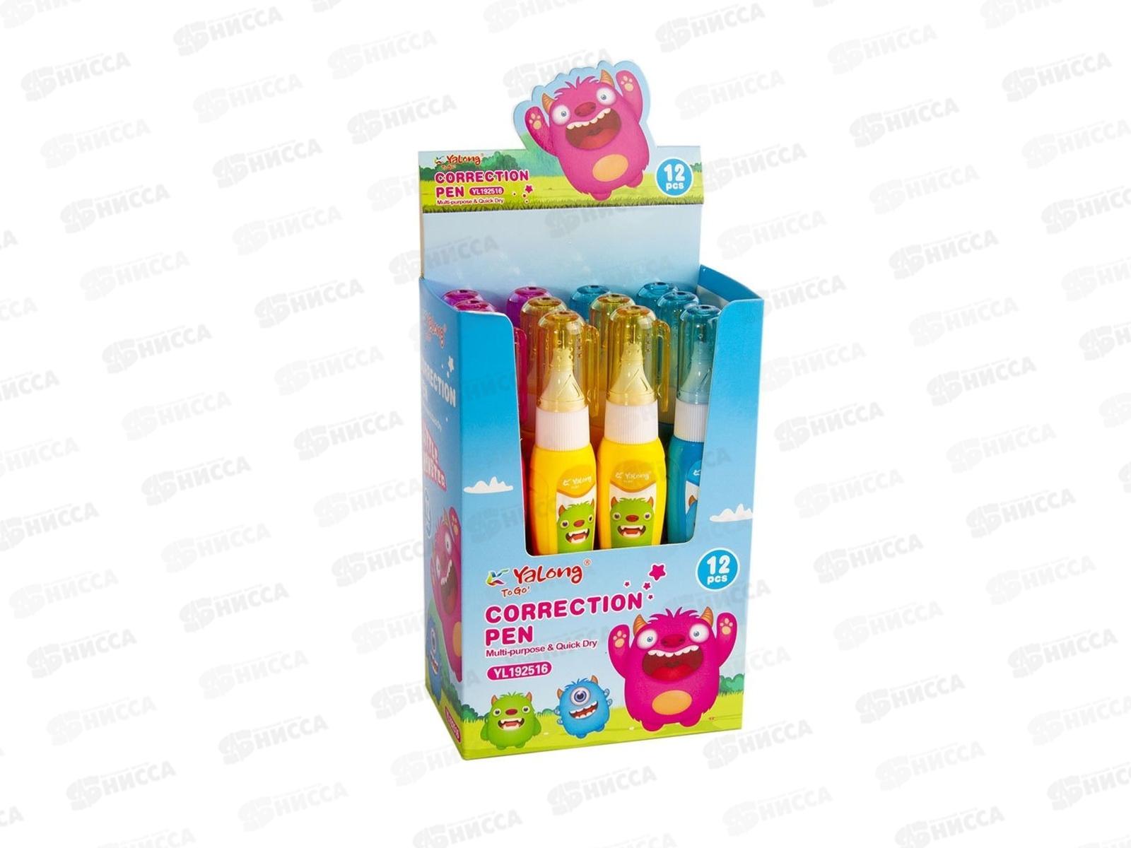Корректор карандаш Yalong 5мл мет.нак, мас основа YL192516 *12