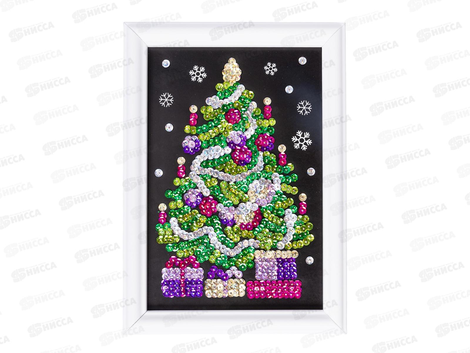 Рисунок с пайетками &quotЕлочка&quot 04263