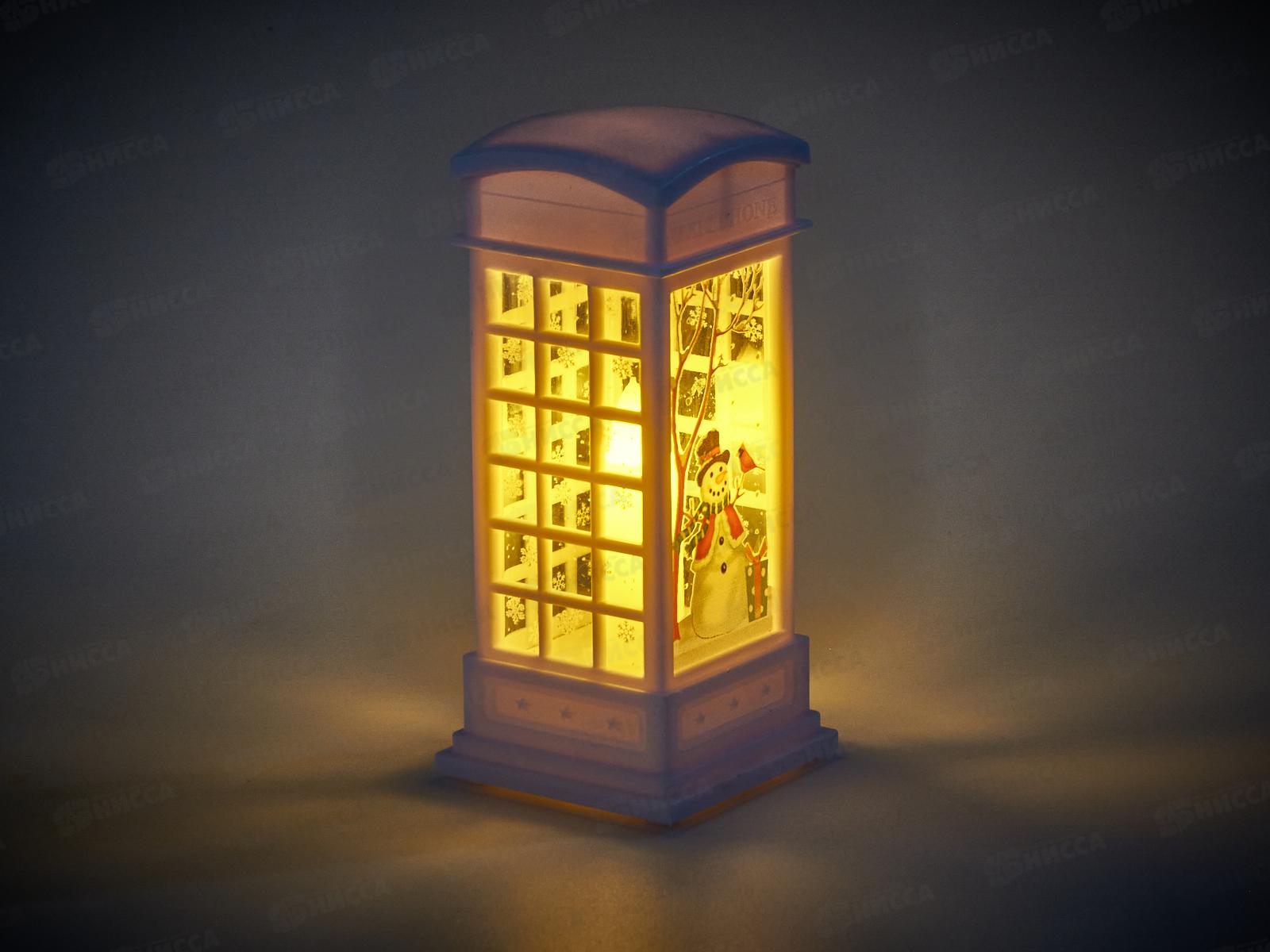 Сувенир &quotТелефонная будка&quot 5,2*11,5см белый 196-0775