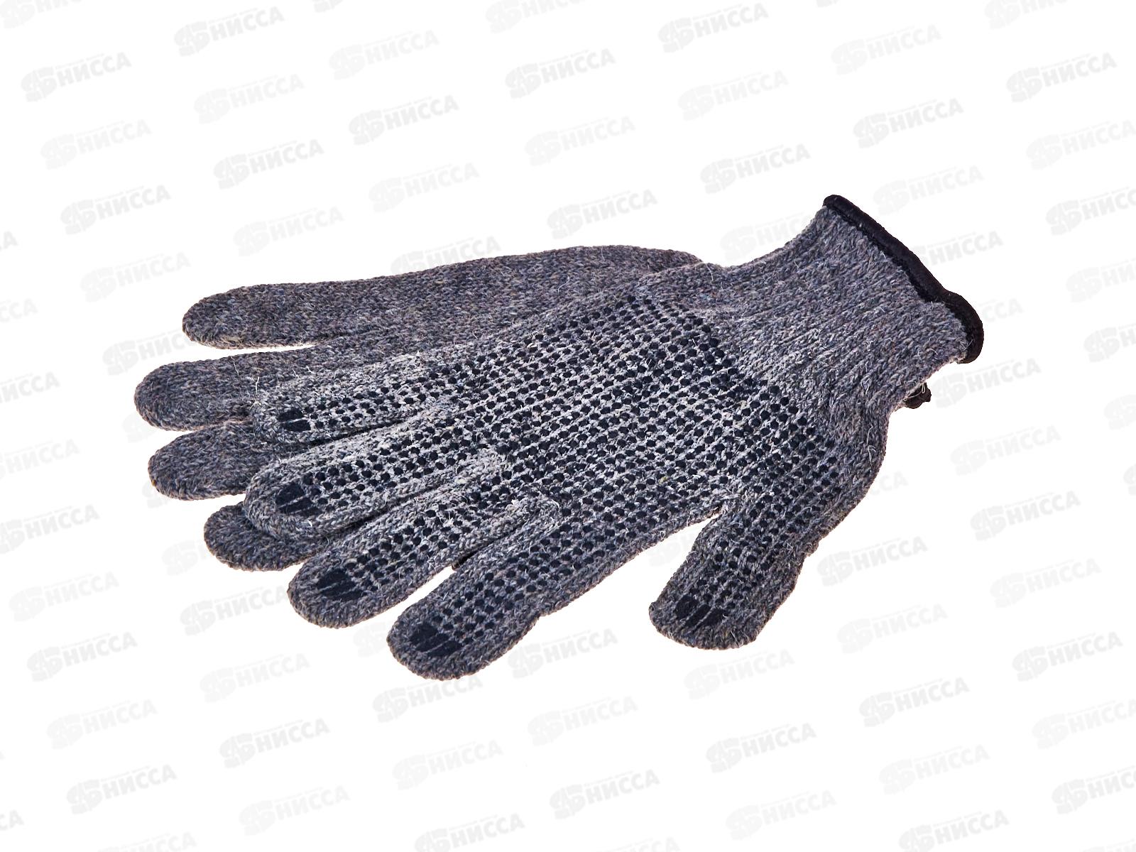 Перчатки трикотажные п/ш с ПВХ, раз. 9, серые А,  Арт.103*10/300