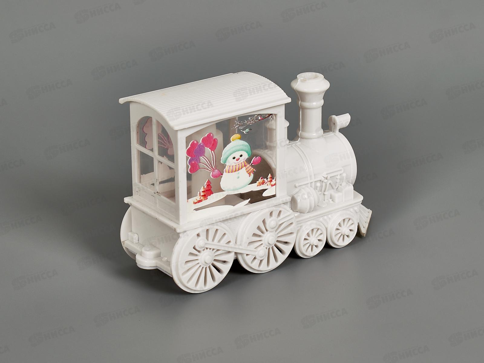 Сувенир &quotВолшебный паровозик&quot 8*5*14см белый с подсв 700-0685