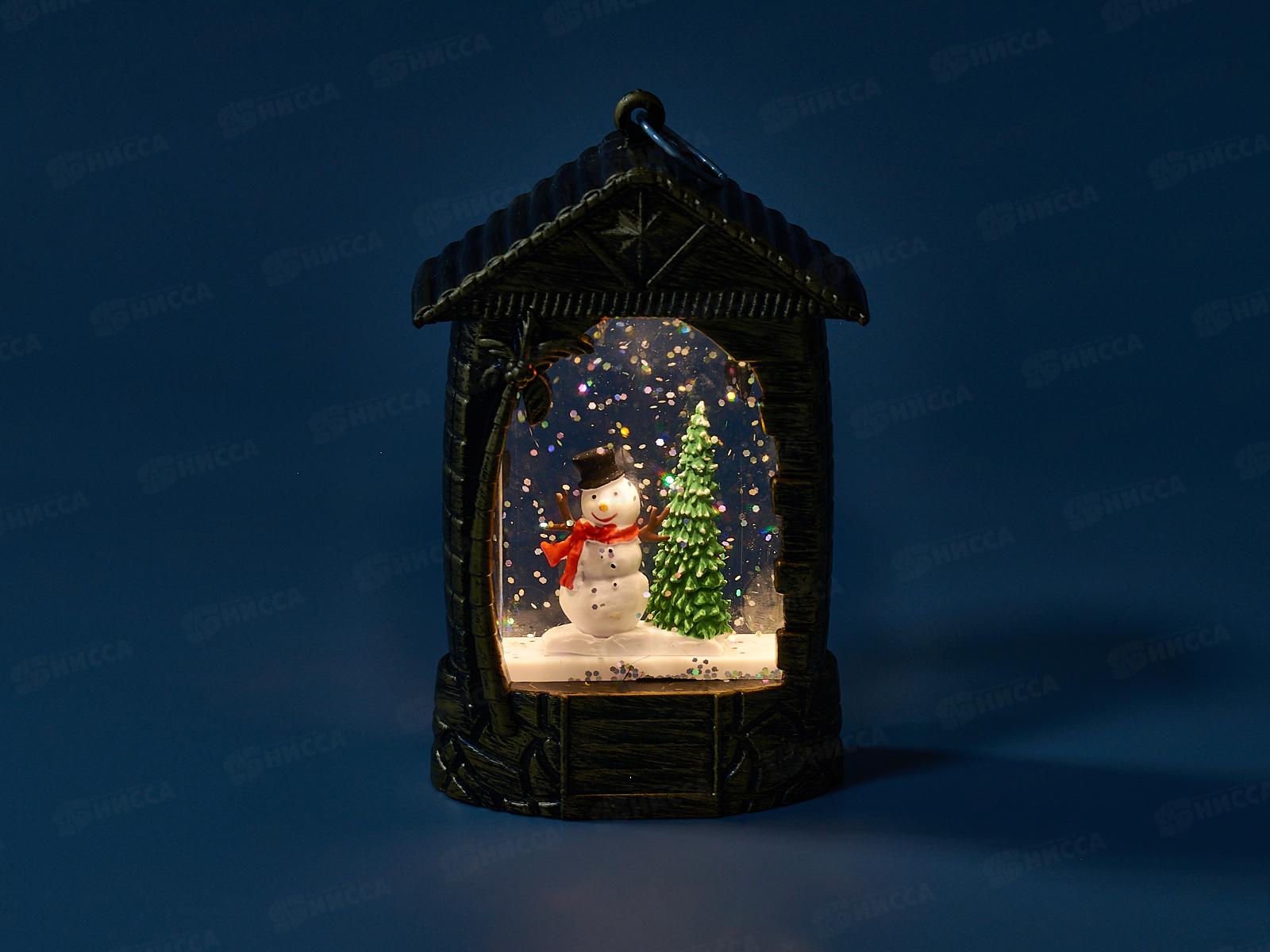 Сувенир &quotЗагадка Снеговик&quot 7,5*12,5см с подсв 700-0692