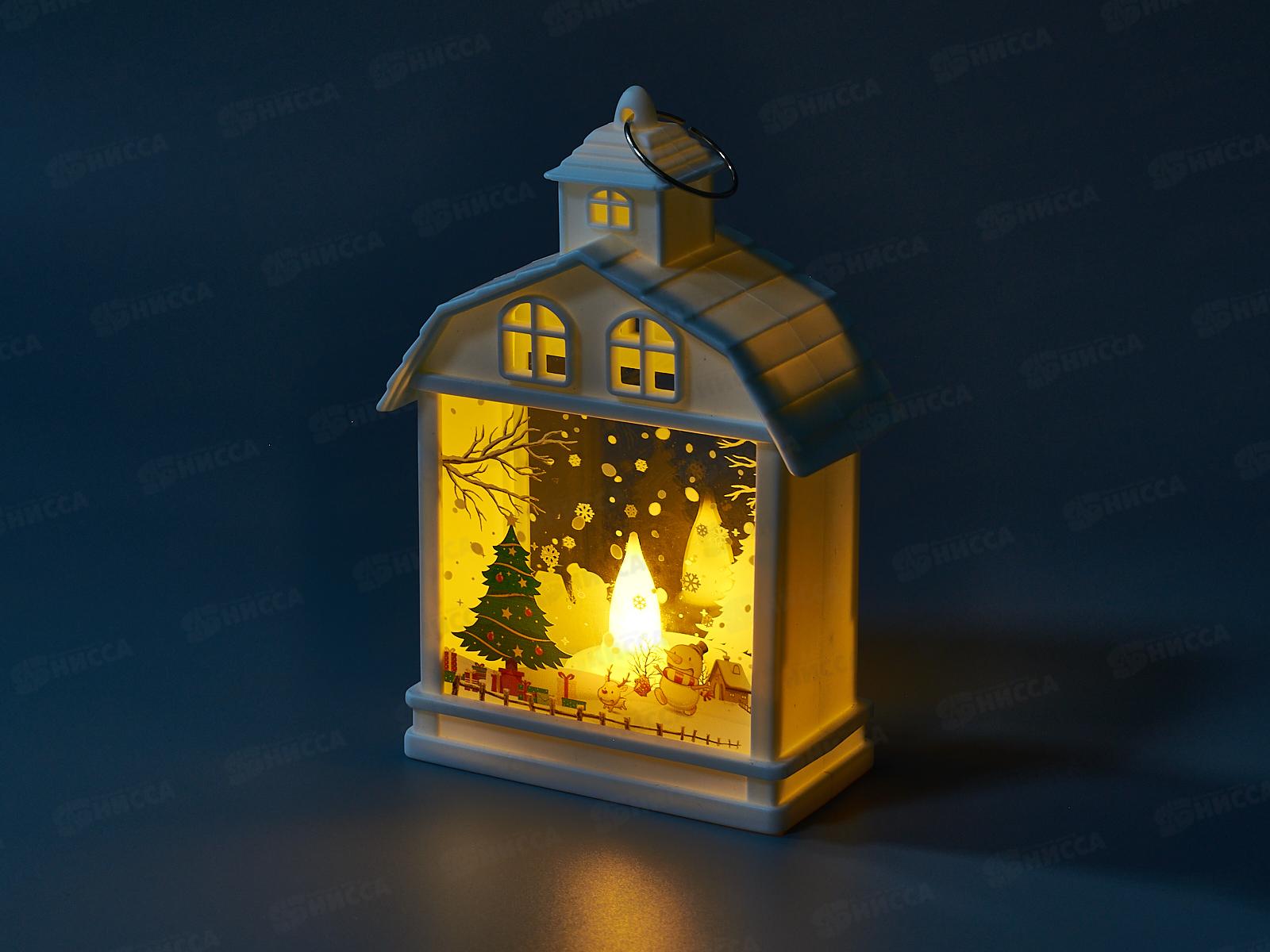 Сувенир &quotСказочный вечер&quot 9*14см белый с подсв 700-0662