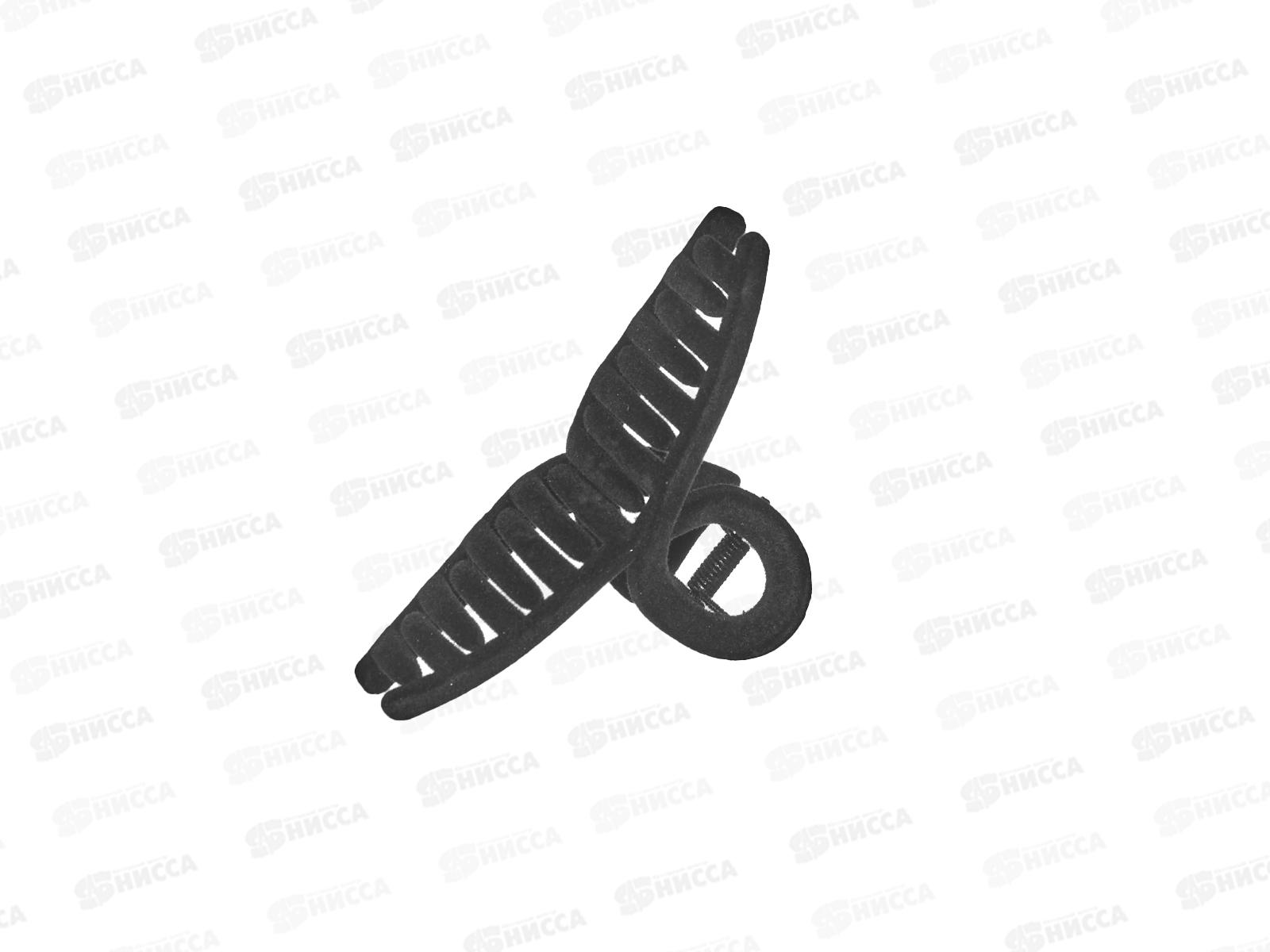 Краб пластиковый 11см &quotБант&quot черный под бархат №8788