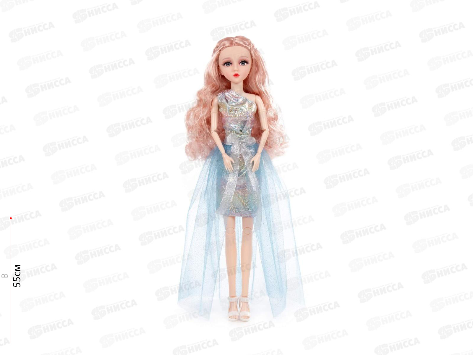 Кукла Александра, 55см, в вечернем платье 08330 в коробке  *4