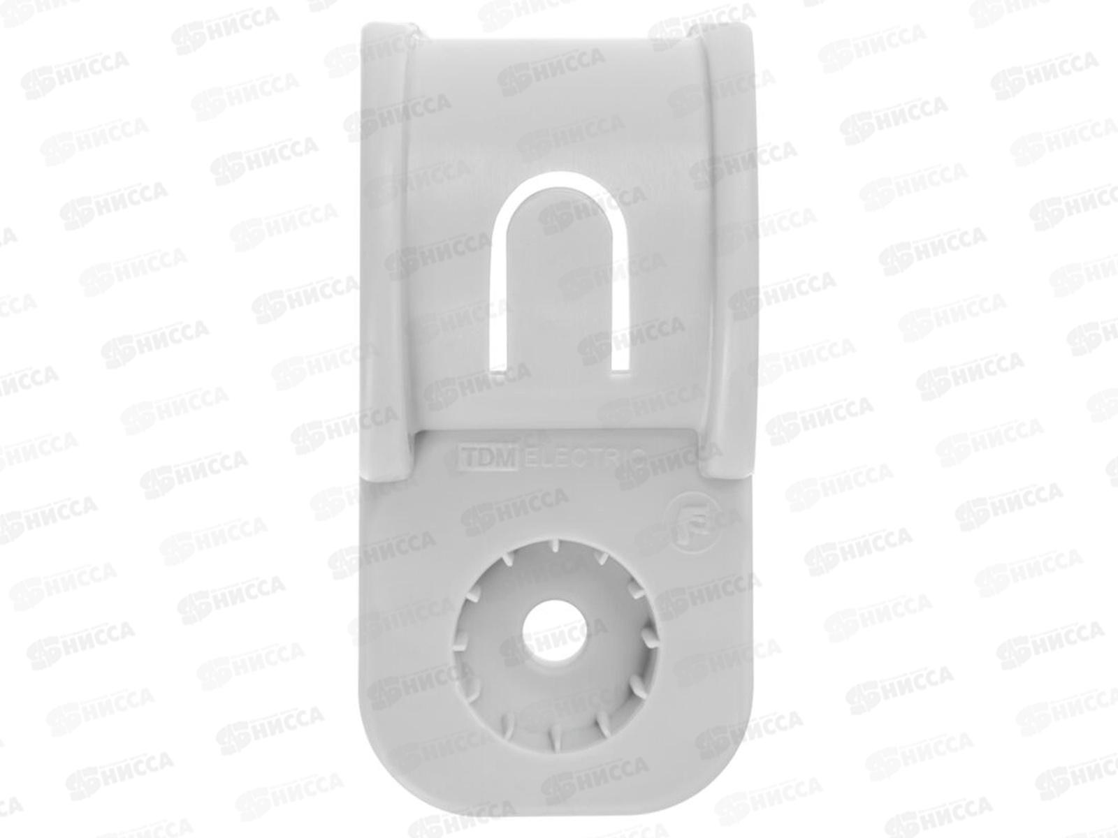 Крепеж-скоба для трубы 20 мм односторонняя для прямого монтажа, серая, 6002 *50/600