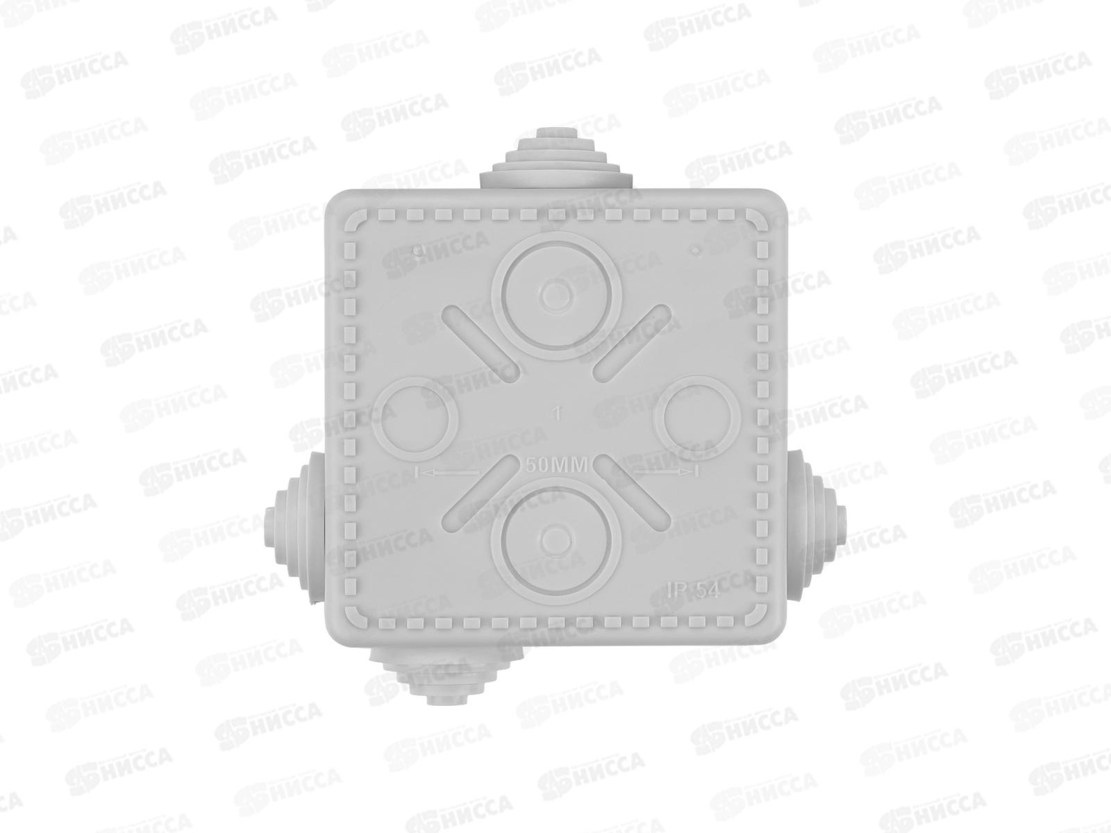 Коробка распаячная TDM ОП для прямого монтажа 80*80*50мм, крышка, IP54, 7вх., 7112  *100