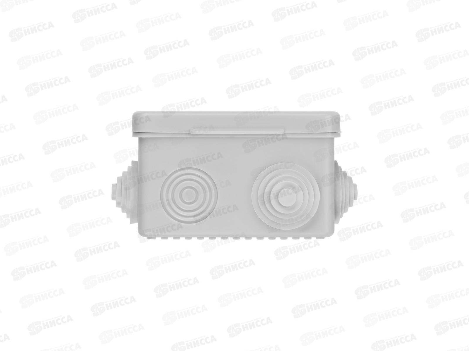 Коробка распаячная TDM ОП для прямого монтажа 80*80*50мм, крышка, IP54, 7вх., штрих-код, 7512  *100