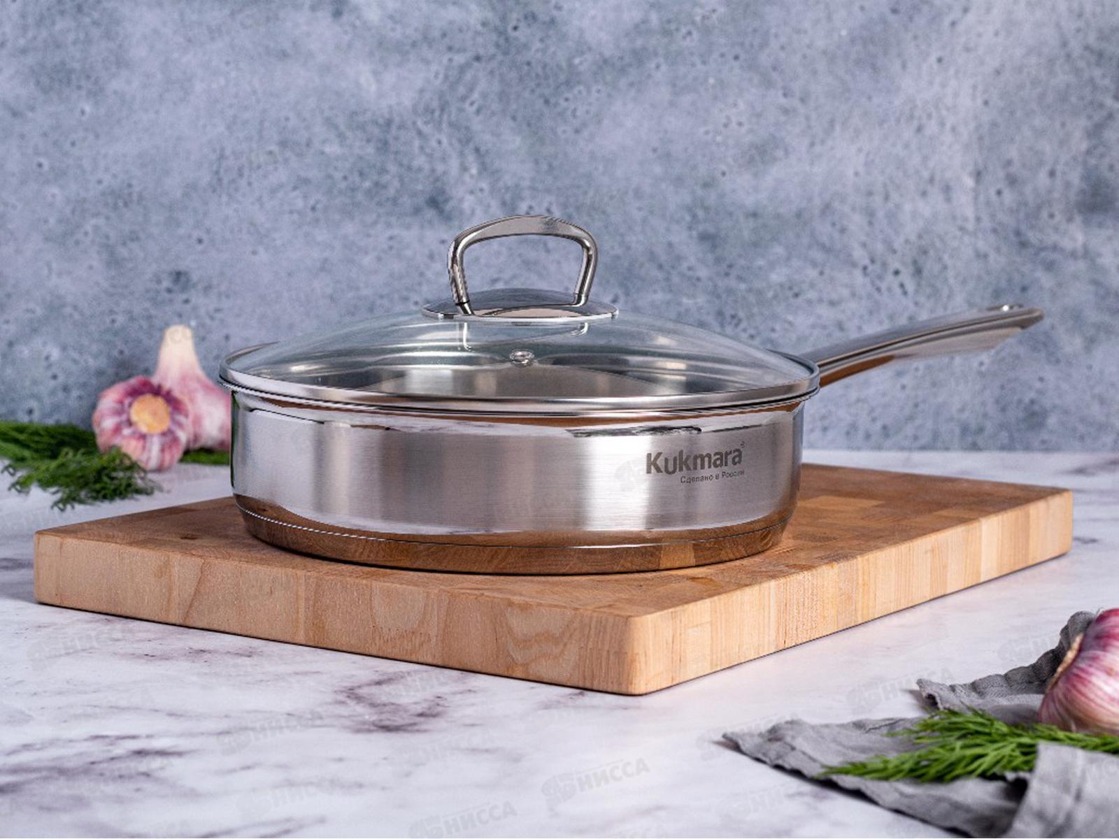 Сковорода &quotORION&quot 1,7л, д.22см, со стеклянной крышкой, ORN-FP1722G