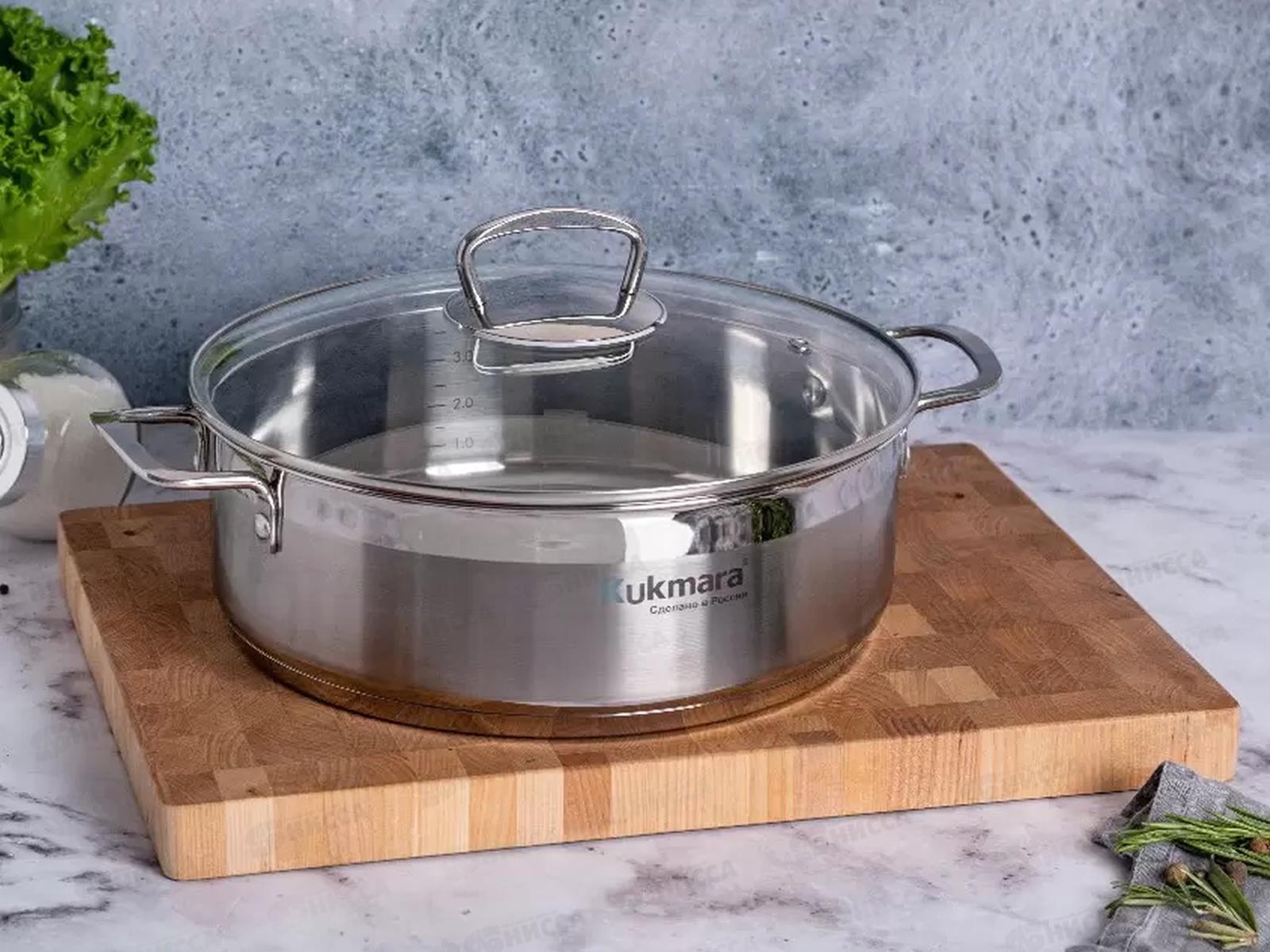 Сотейник &quotORION&quot 4,0л, 26см со стеклянной крышкой, ORN-STP4026G