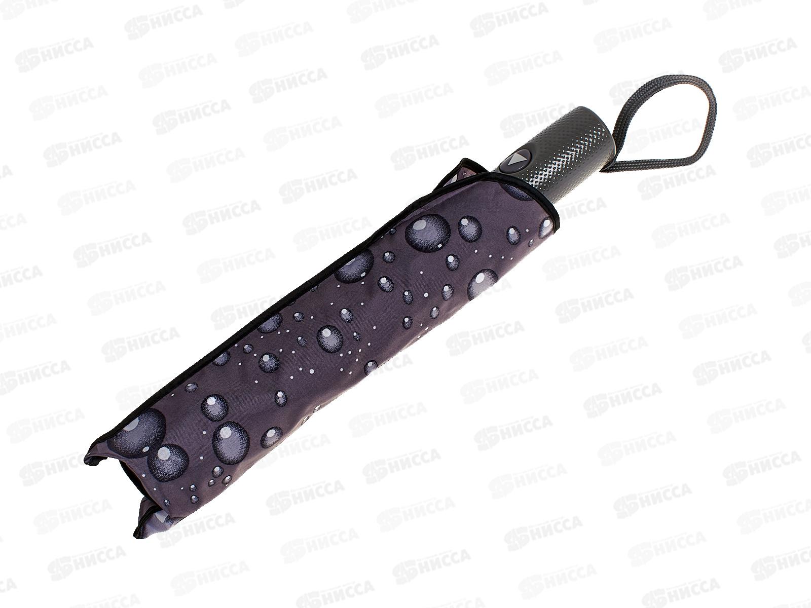 Зонт взрослый Капли на сером 058D-4324D, 409105 *12  гб