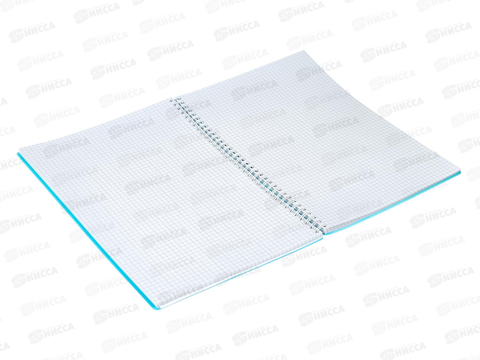 Тетрадь 96листов клетка  ПЛН А4 Pastel Collection Mint/Blue пл.обл., греб.,3416*10