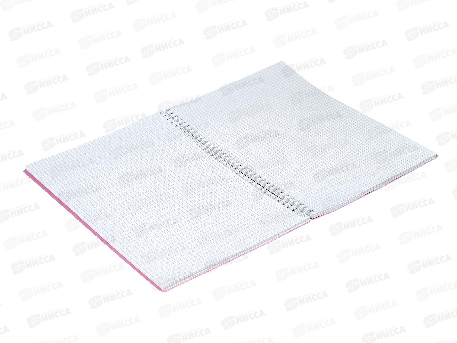 Тетрадь 96листов клетка  ПЛН А4 Pastel Collection Purple/Pink пл.обл.греб.,3419*10
