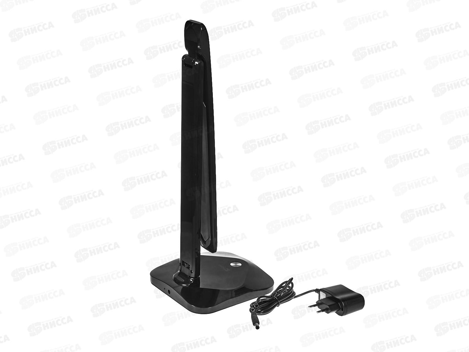 Лампа настольная светодиодная IN HOME ССО-08Ч 12Вт  600Лм, сенсор, черная