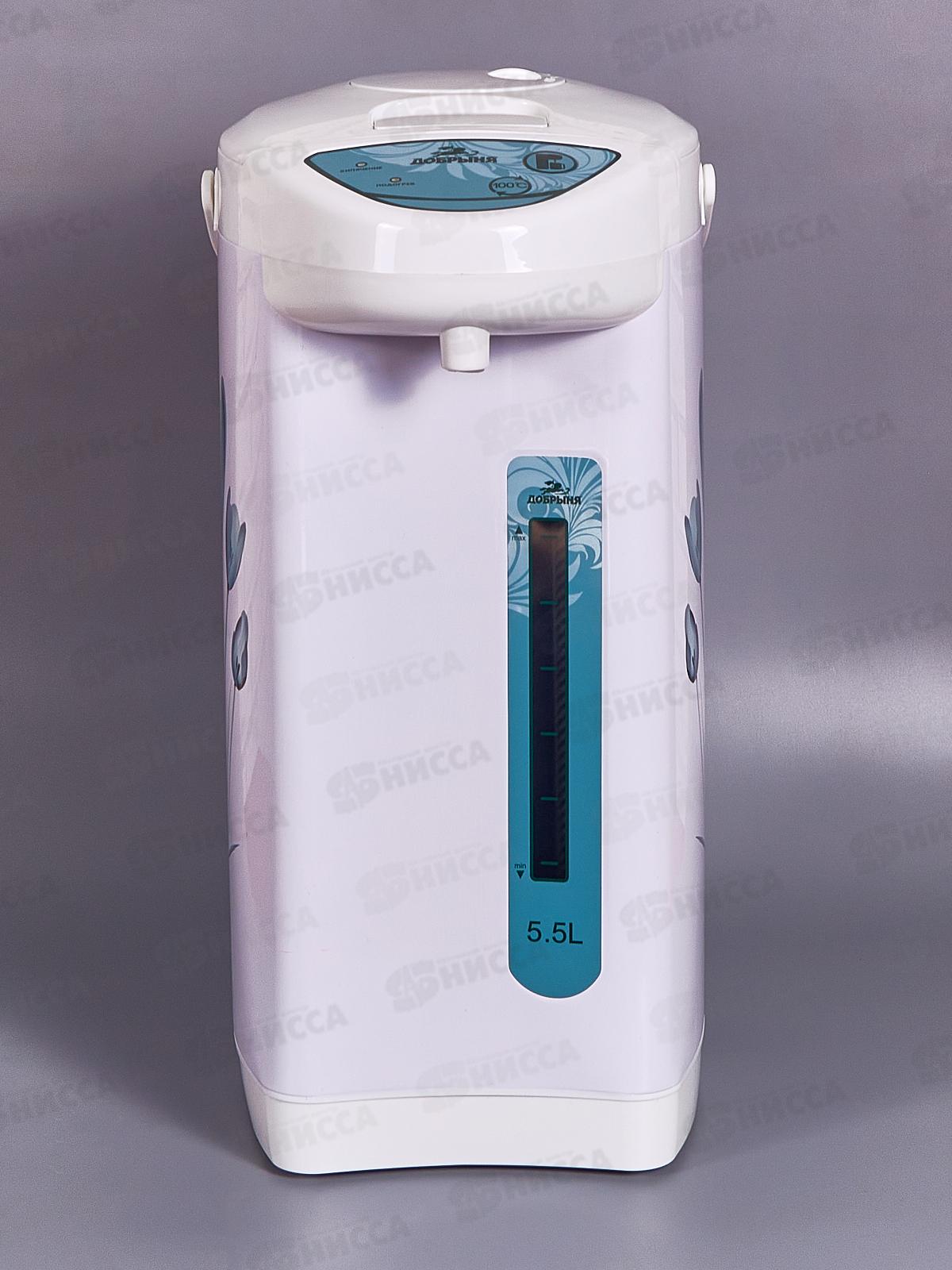 Чайник-термос DO-496 5,5л Тюльпан на белом х6 Добрыня