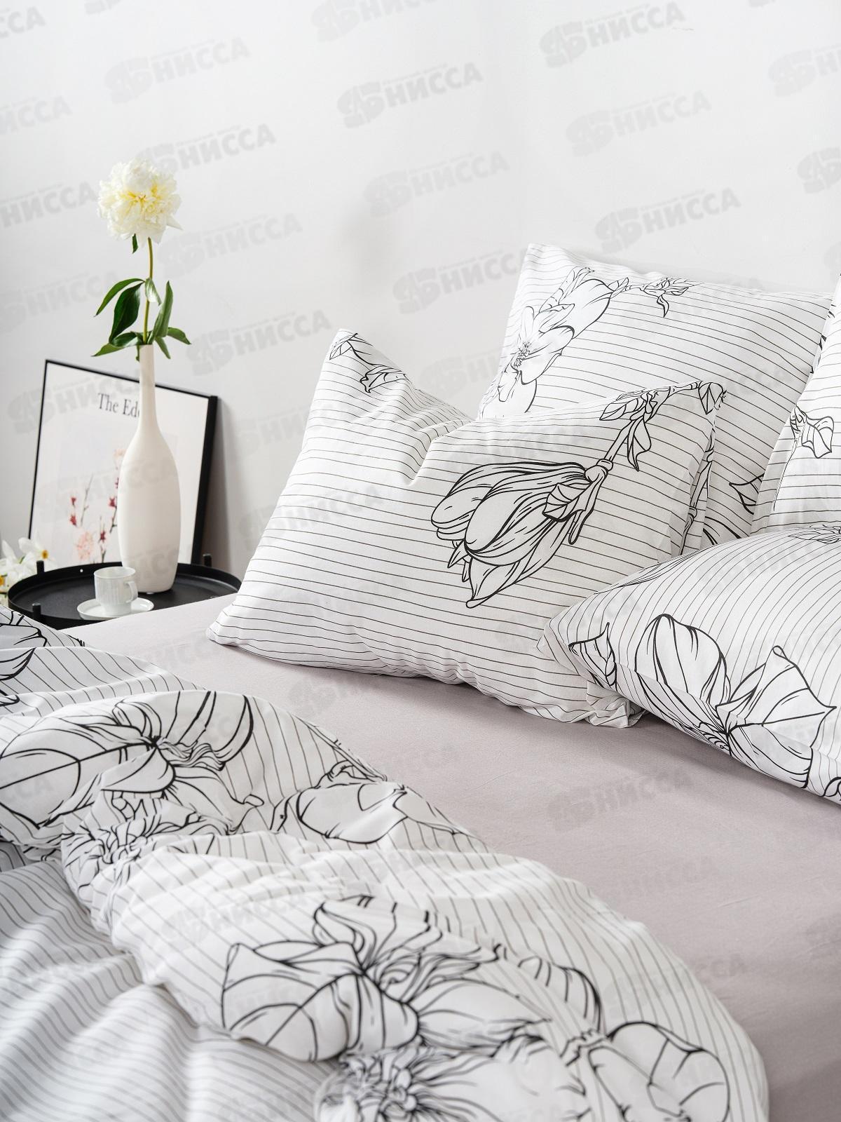 Комплект постельного белья 1,5сп Бязь 120гр НН Джудит 20044-1+71141-17 70*70*2