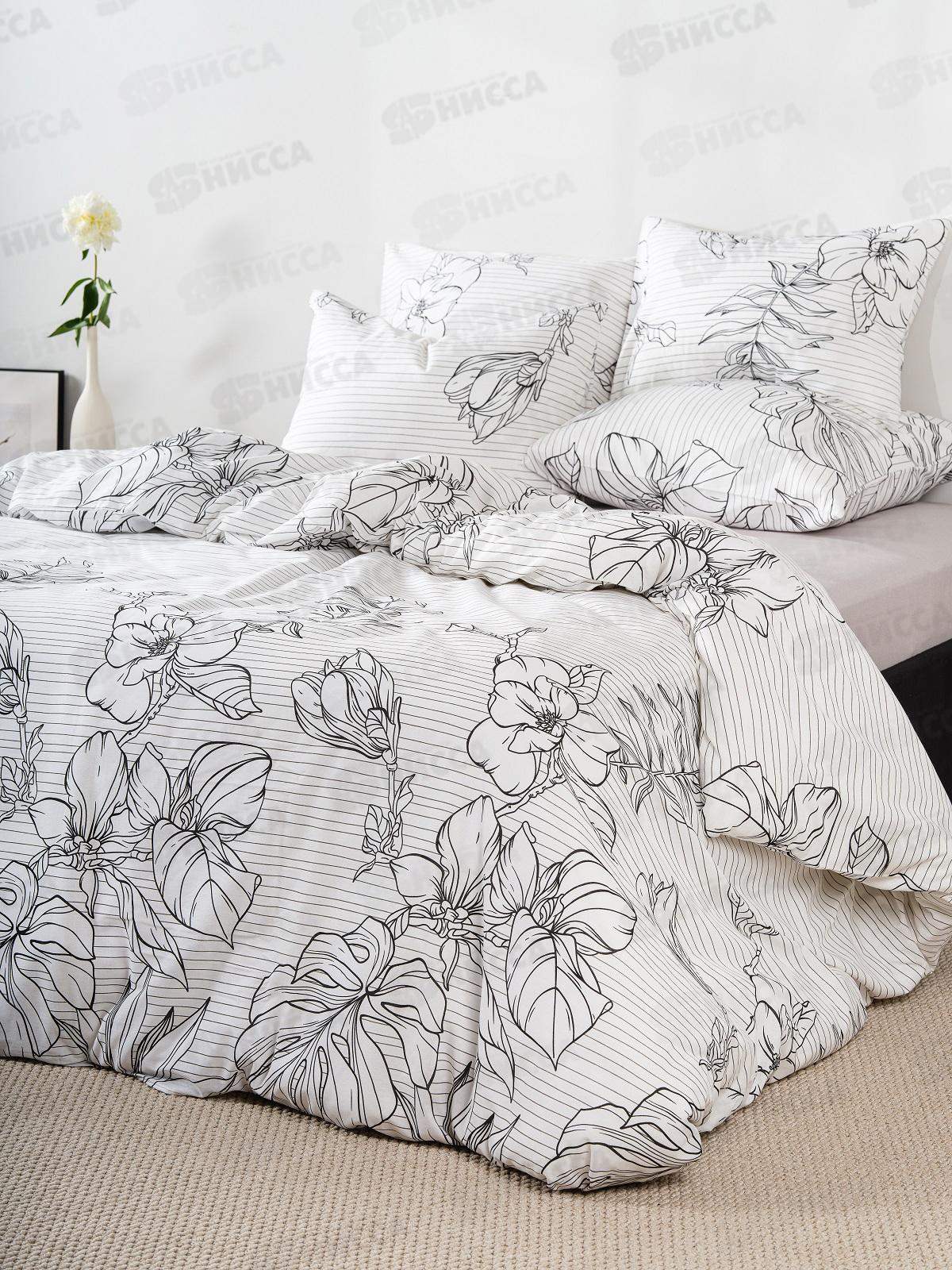 Комплект постельного белья 1,5сп Бязь 120гр НН Джудит 20044-1+71141-17 70*70*2