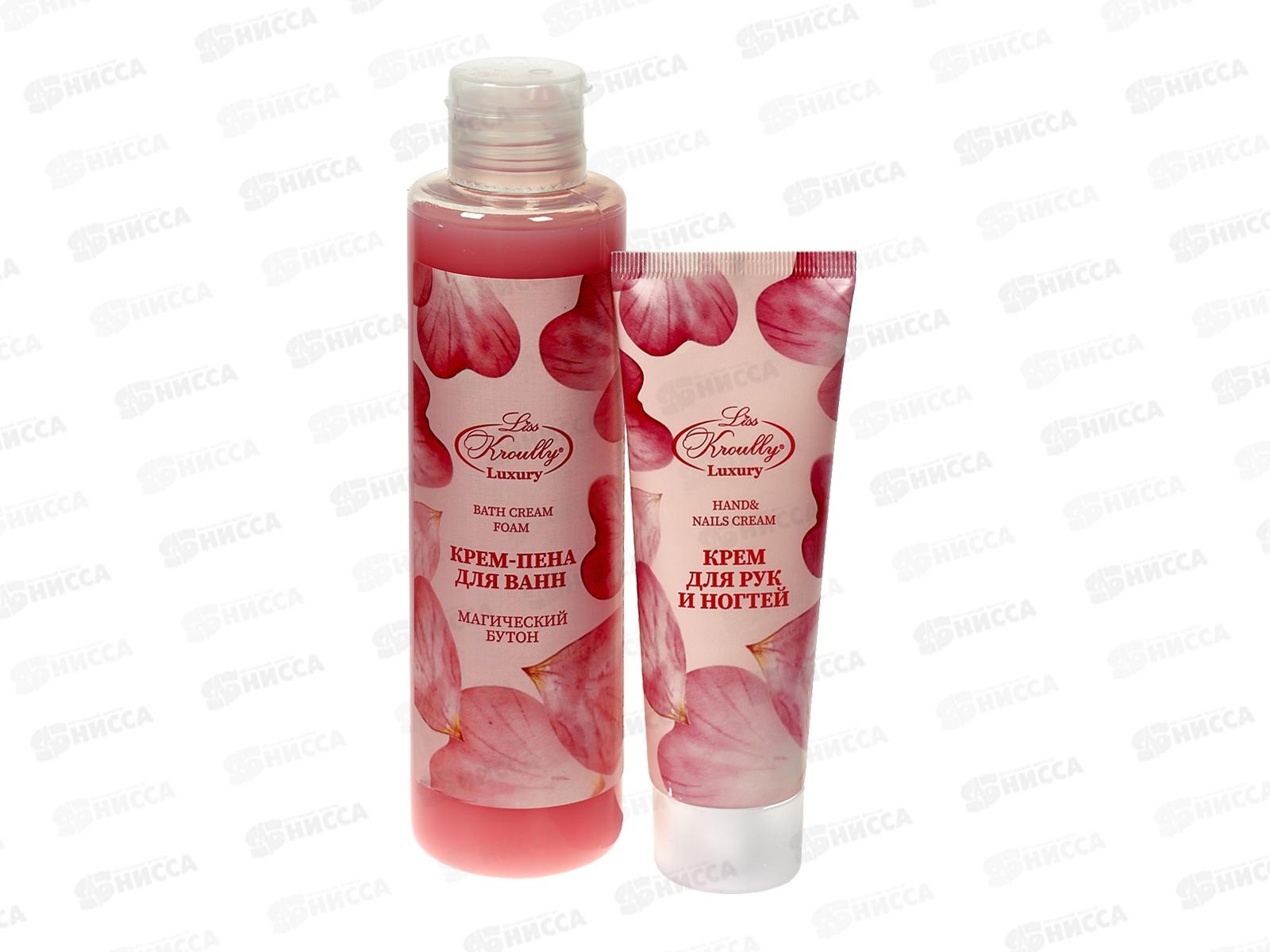LISS KROULLY подарочный набор WN-2401(крем-пена д/ванн 260мл+крем д/рук 75мл) *10