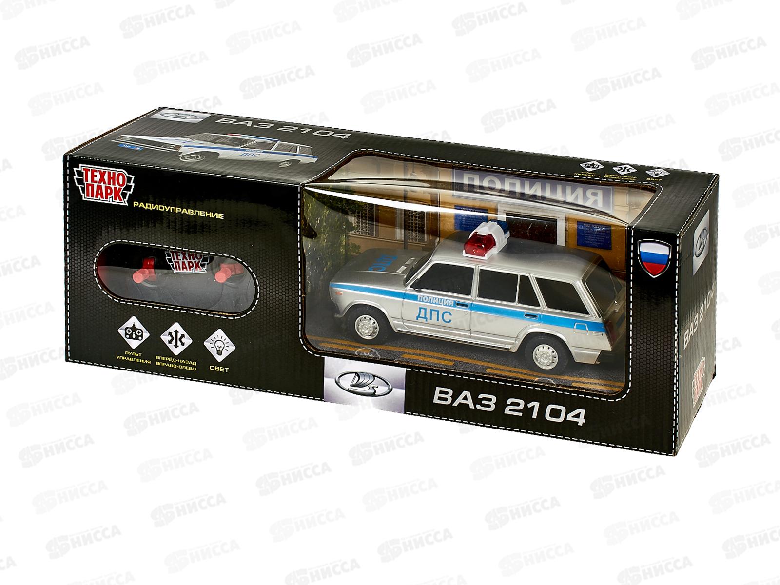 Машина радиоуправляемая  &quotТехнопарк&quot LADA ваз-2104, 18см, ДПС, серебристый, 381730