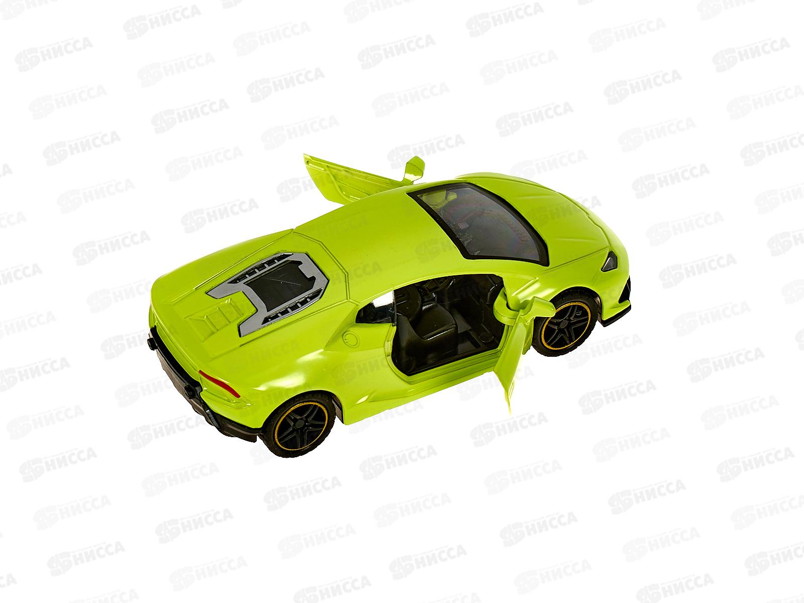 Машина &quotТЕХНОПАРК&quot металлическая Спорткар 10,5см, инерционная 2208С0358-R, 380649