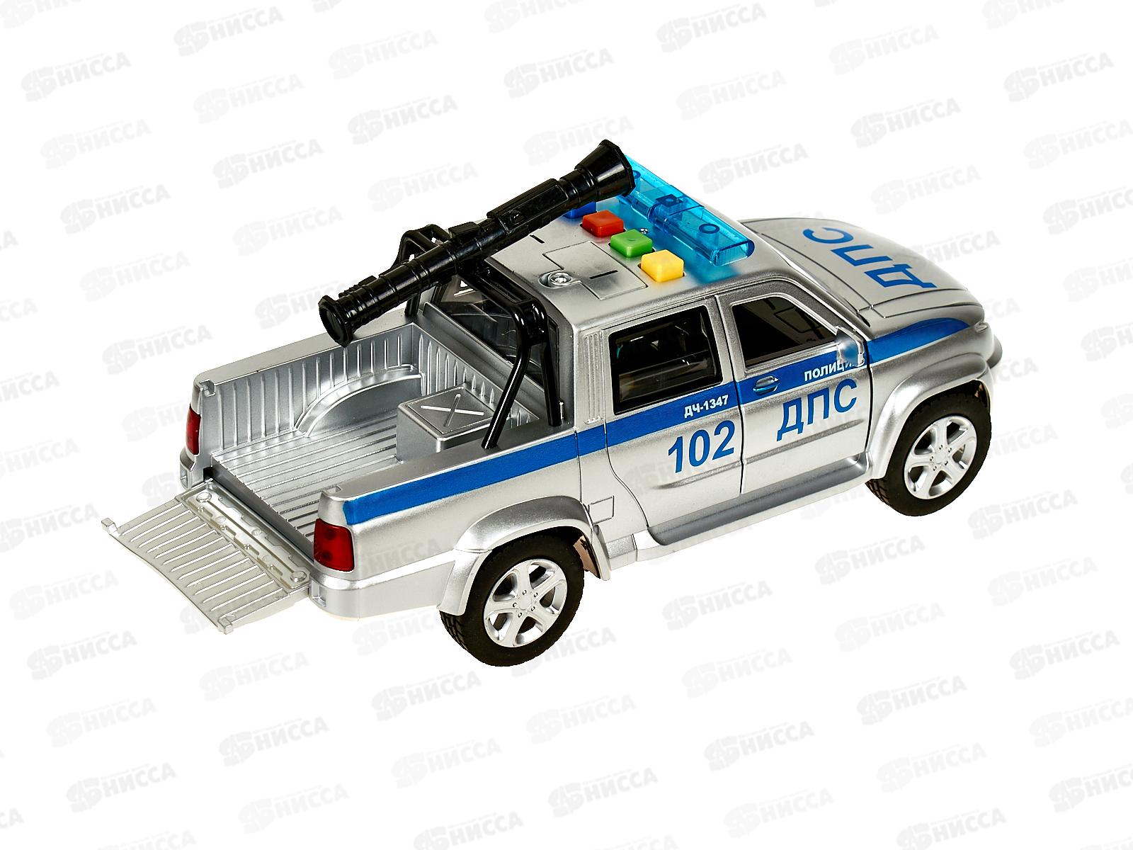 Машина &quotТЕХНОПАРК&quot пластиковая UAZ PICKUP Полиция, 22см, 380776