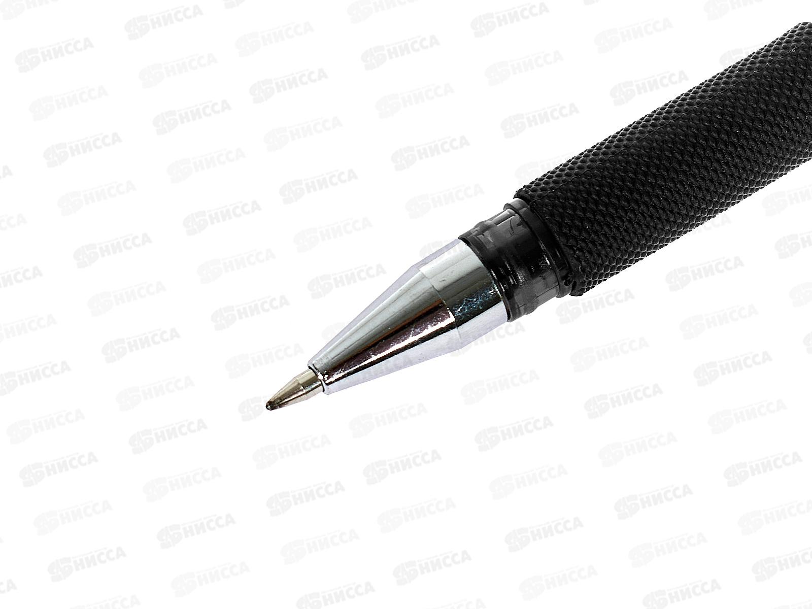 Ручка гелевая Alingar черная SOFT GEL, 0.6мм, прозр. пл.корпус AL4485*12