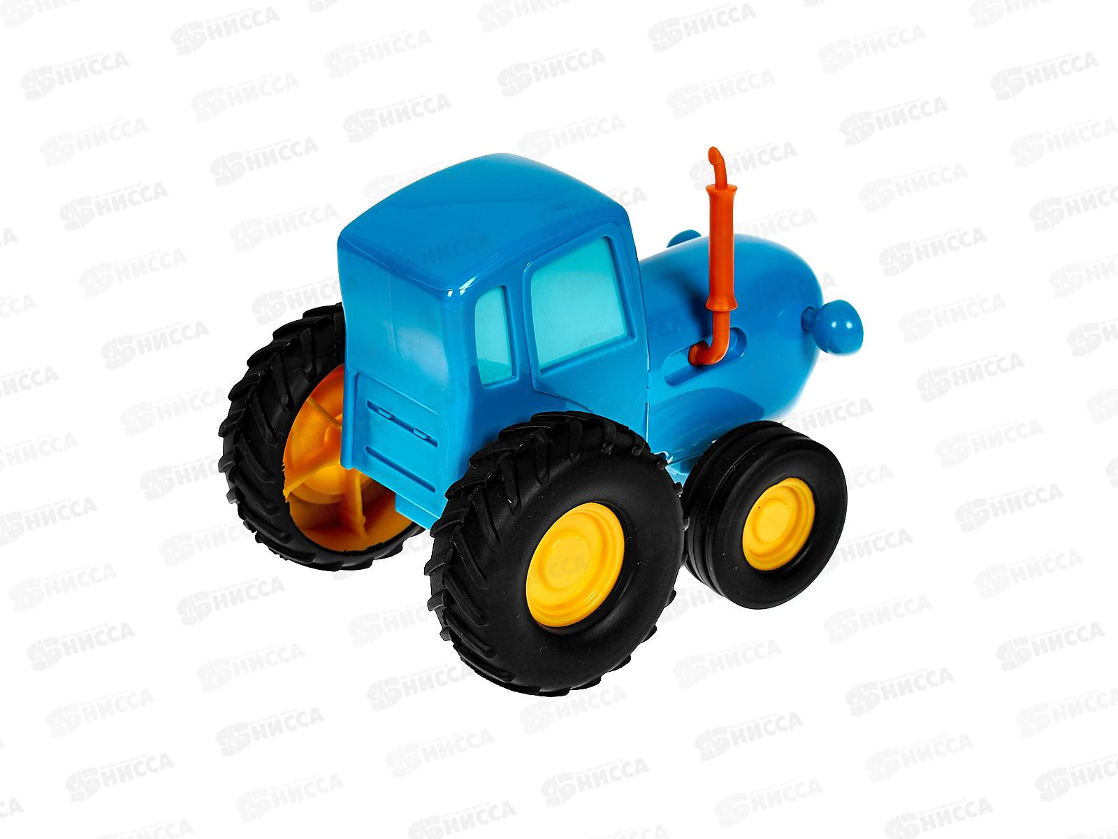 Машина &quotТЕХНОПАРК&quot металлическая  Синий Трактор 11см, инерционная, 380549