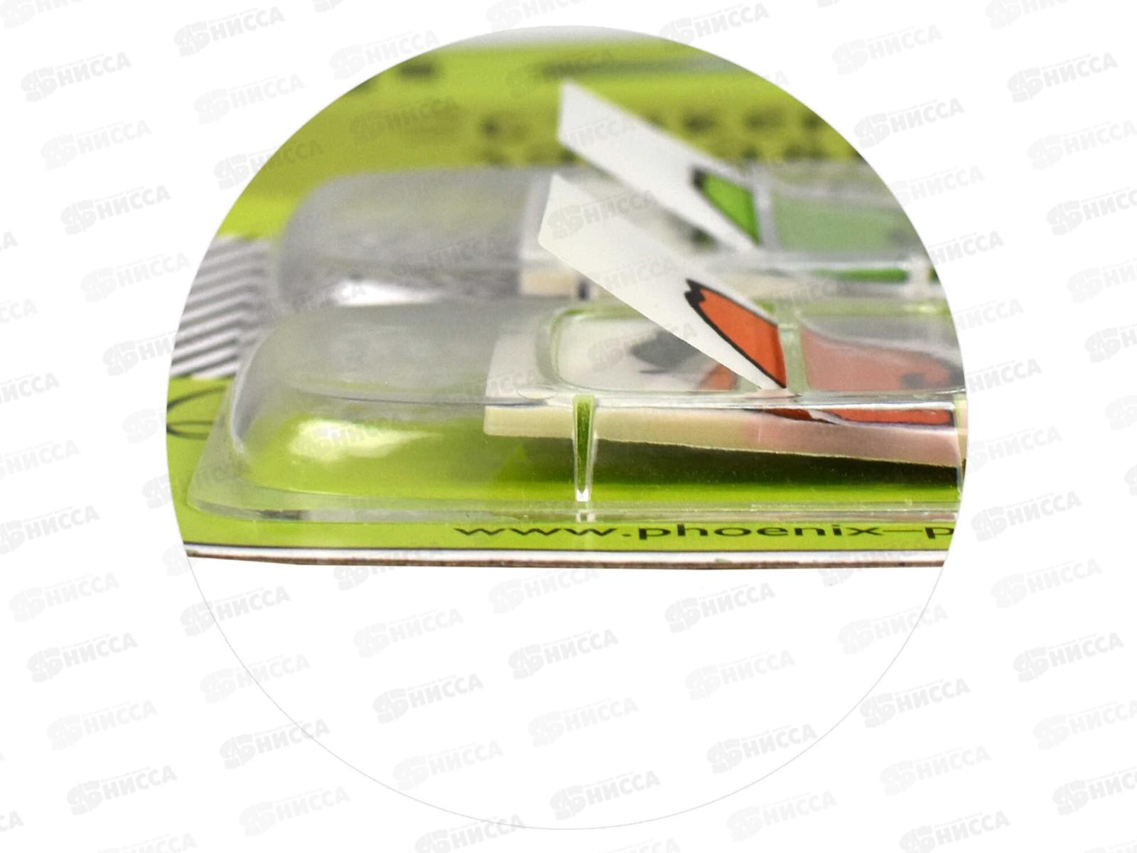 Стикеры-закладки пластиковые ФЕН  50шт, Яблоко,65196*12