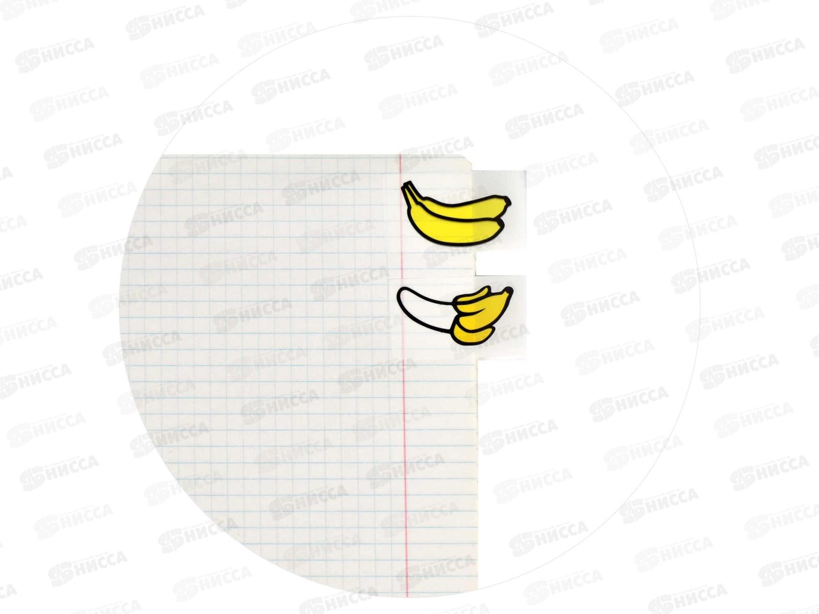 Стикеры-закладки пластиковые ФЕН  50шт, Банан,65197*12