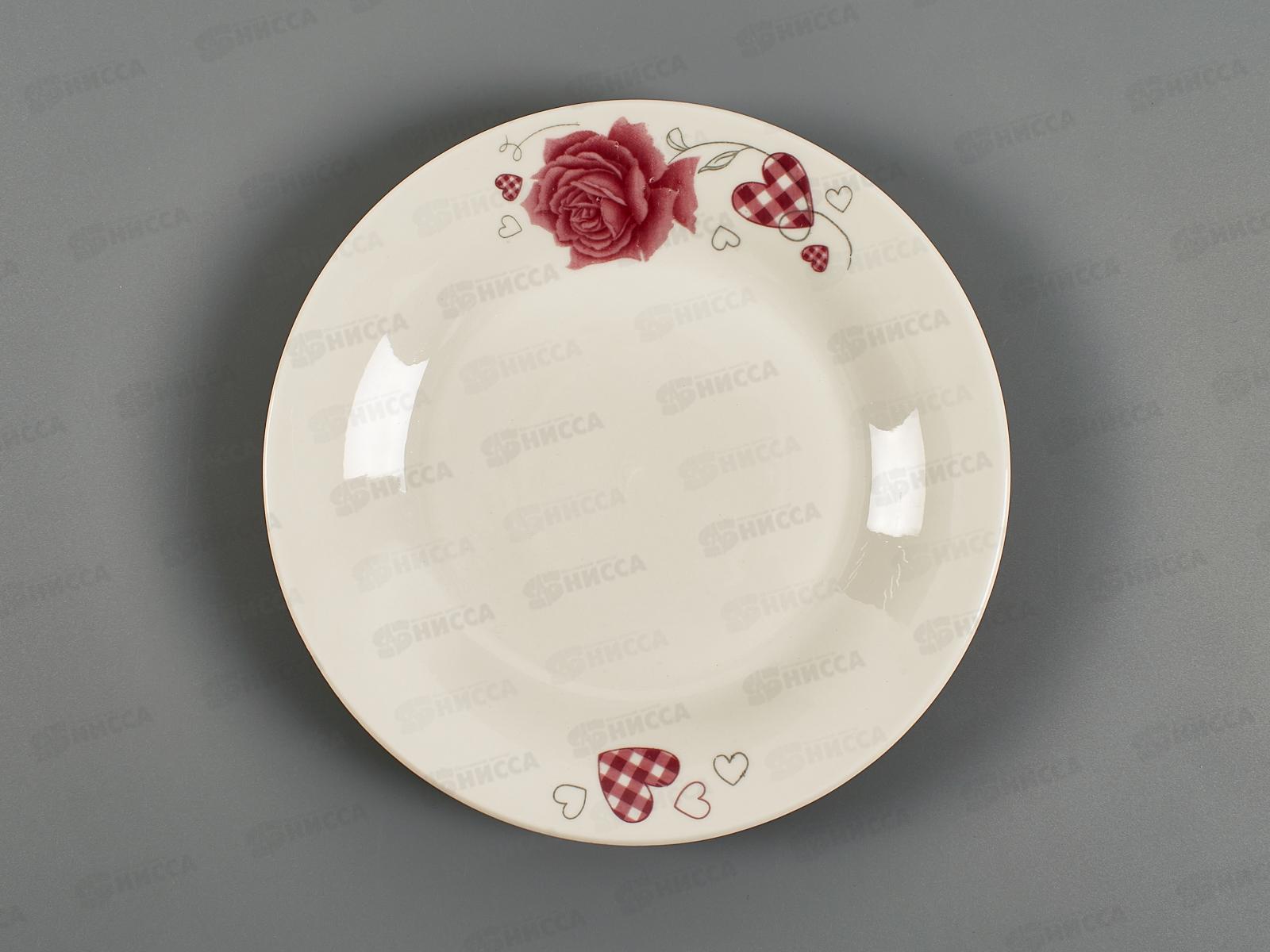 Тарелка плоская d-17,5см Love story т7-88838