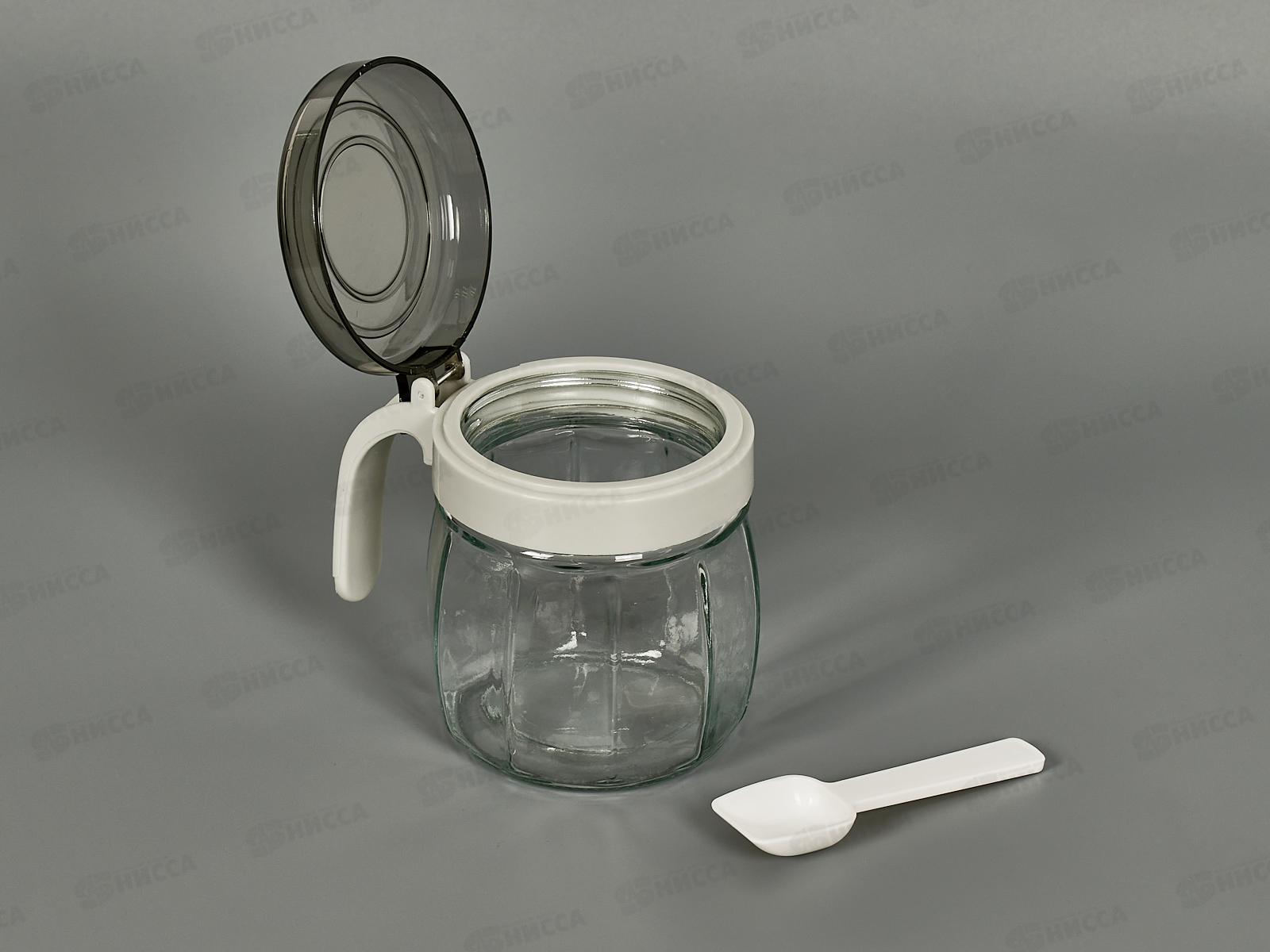 Емкость для сыпучих продуктов с ложкой, v=350мл, 9904587 *48