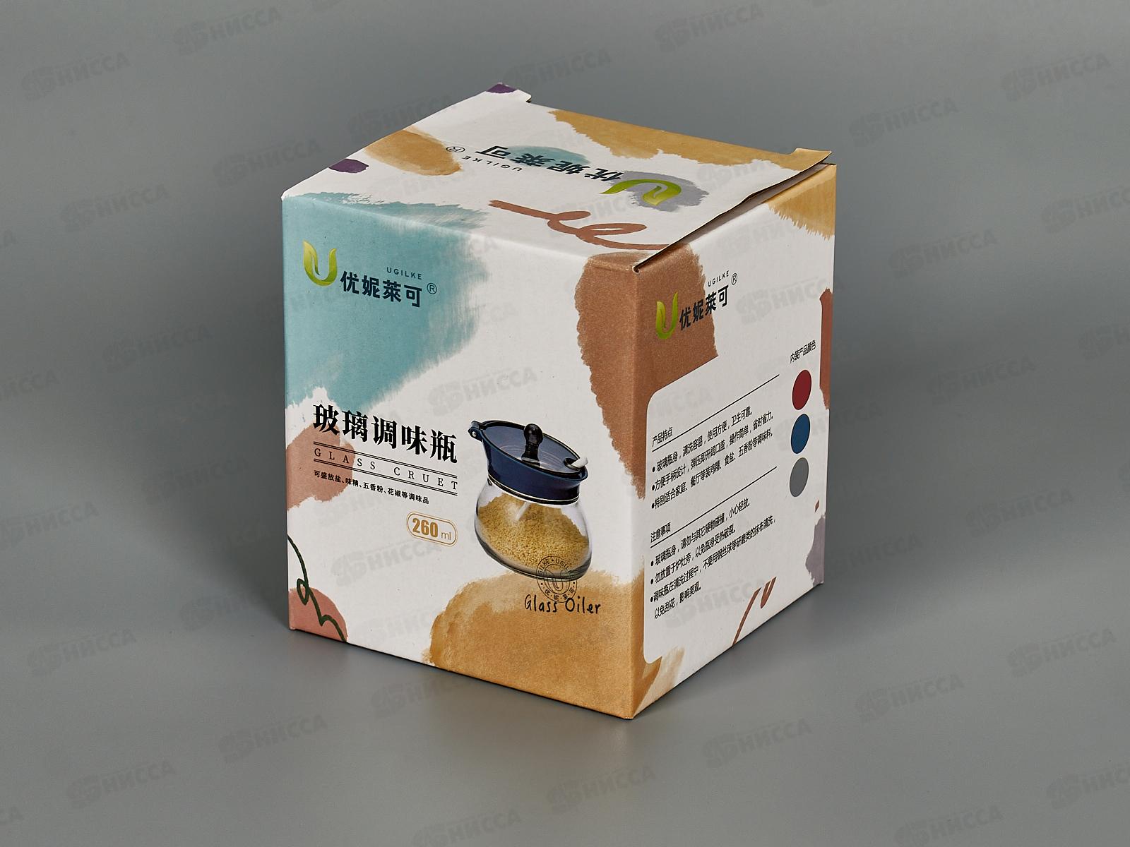 Емкость для сыпучих продуктов с ложкой, v=260мл, 9904588 *48