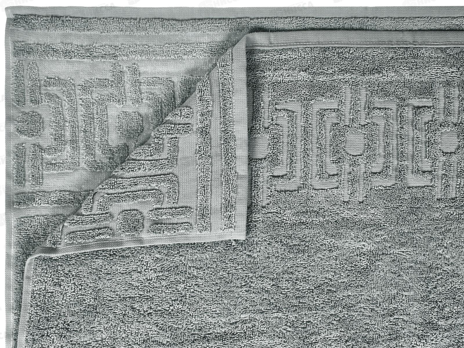 Полотенце махровое 70*130 ПЛ-3501-06355 с-1 Rhoder 18-4005 серый