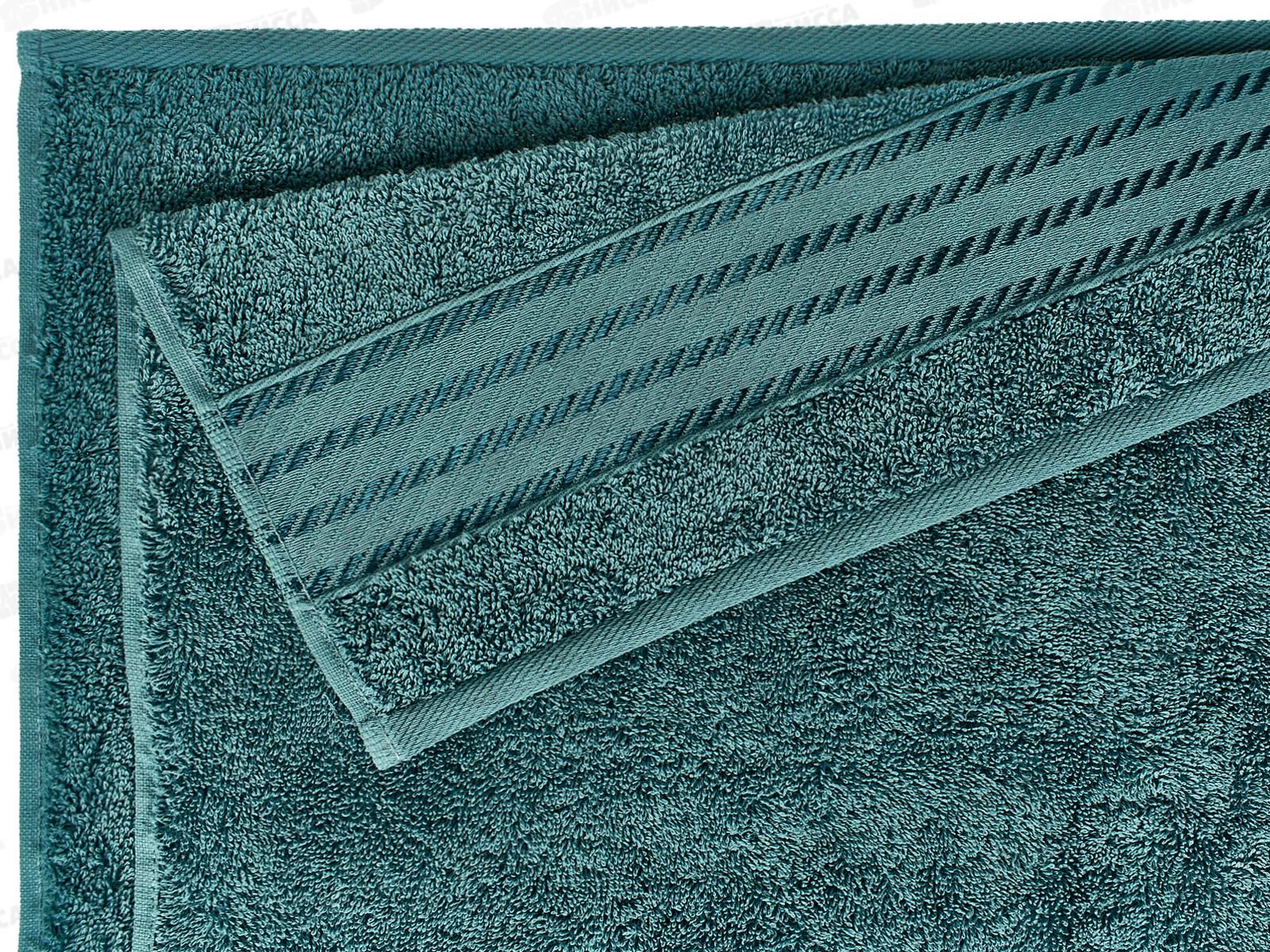 Полотенце махровое 50*90 ПЦ-2601-6350 Glimmer 17-4911 сине-зеленый