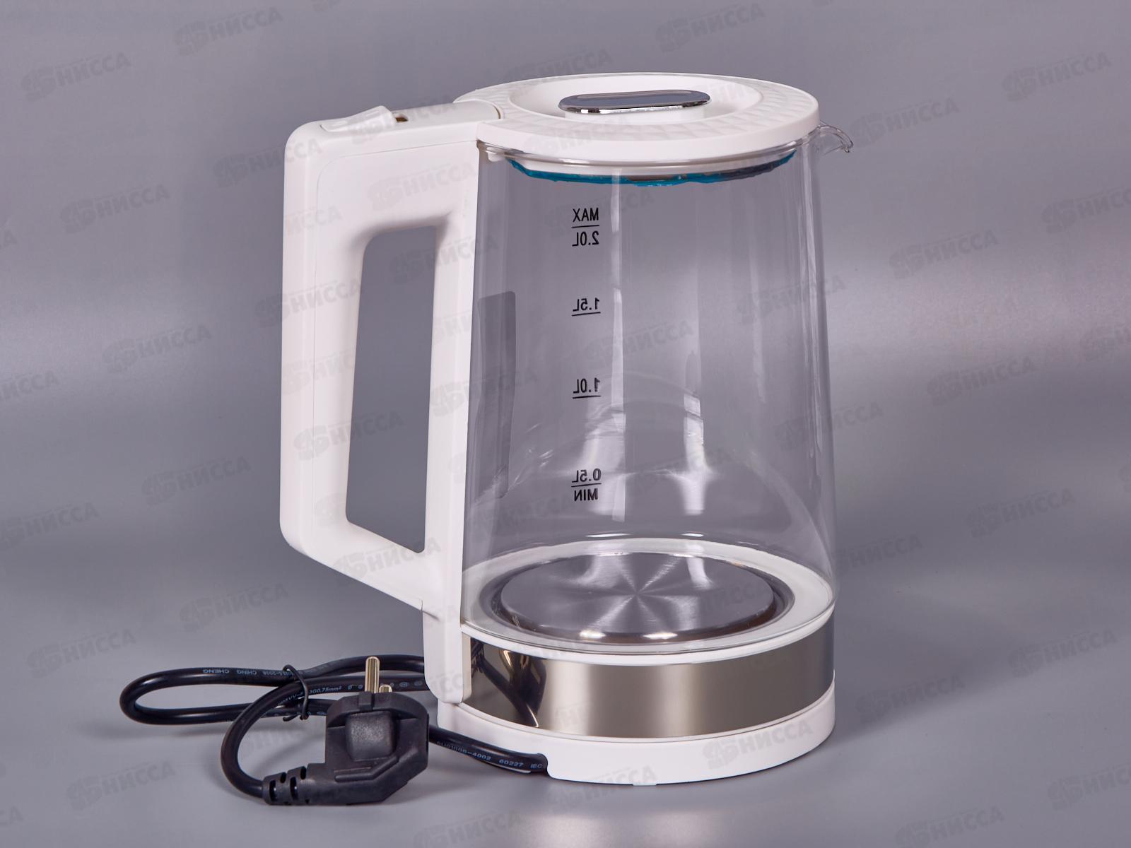 Чайник электрический HP-2700W 2,0л стекло точеч подсв