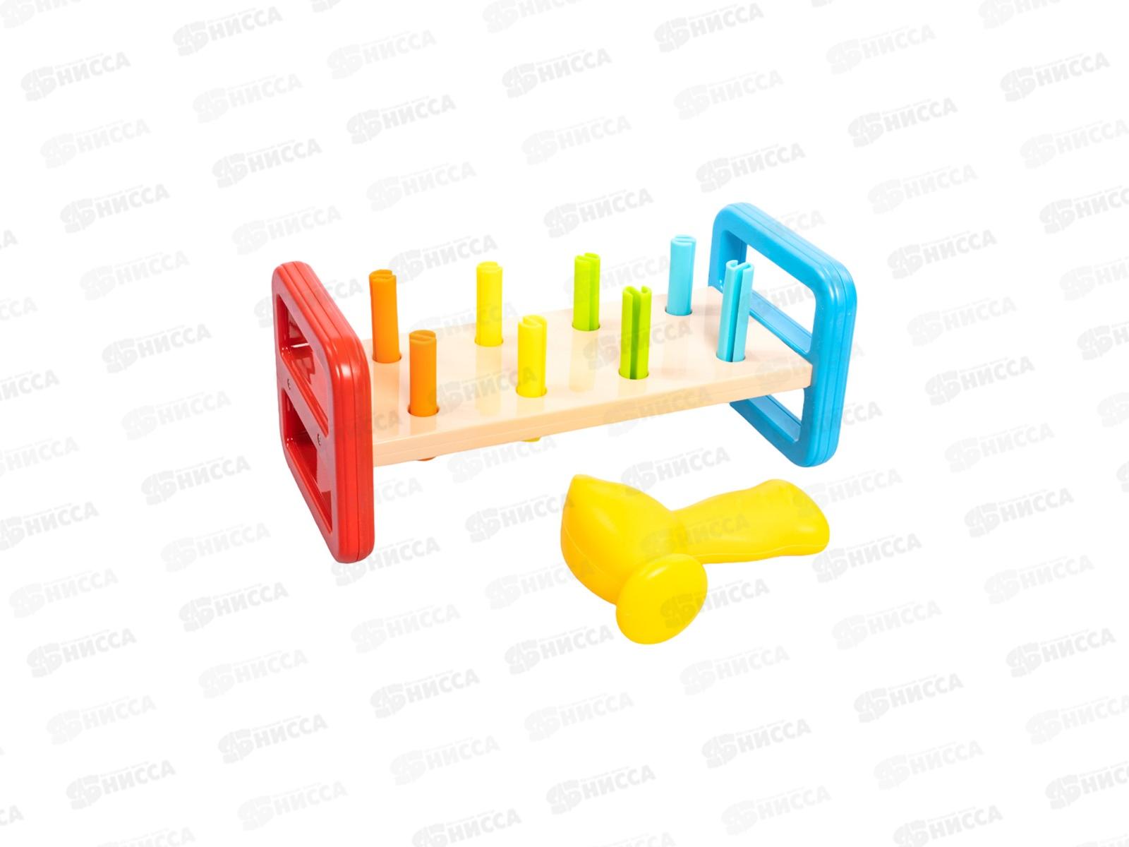 Игрушка &quotЗабивалка. Радужные столбики&quot 70004 Baby toys