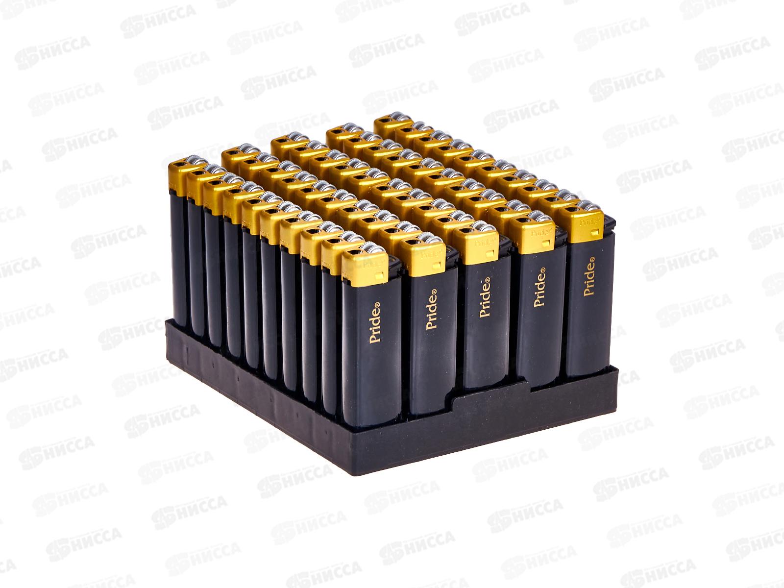 Зажигалка Pride F-004 Matt Black/Gold Cap 82491 *50