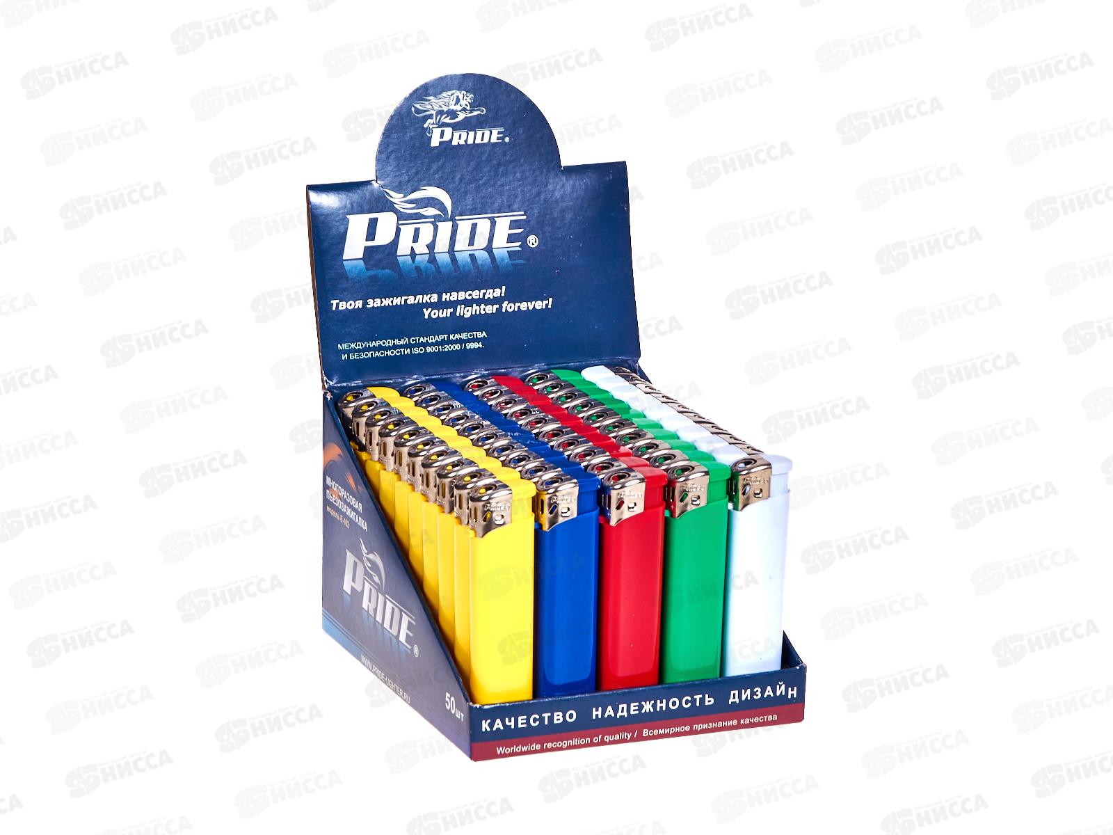 Зажигалка Pride E-102 Color 82038  *50