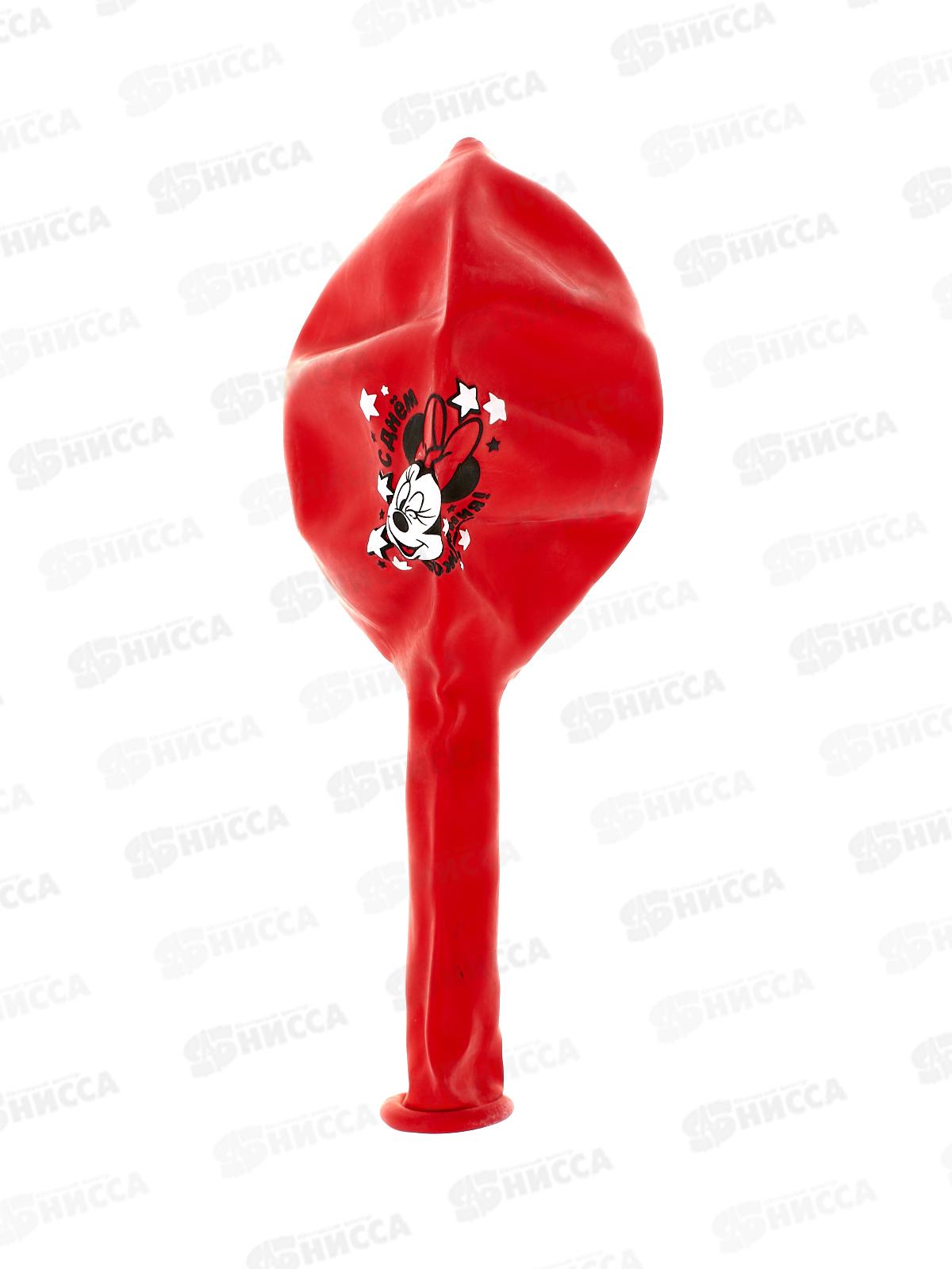 Шары 12&quot &quotС Днем Рождения&quot Минни Маус 5шт 7359248