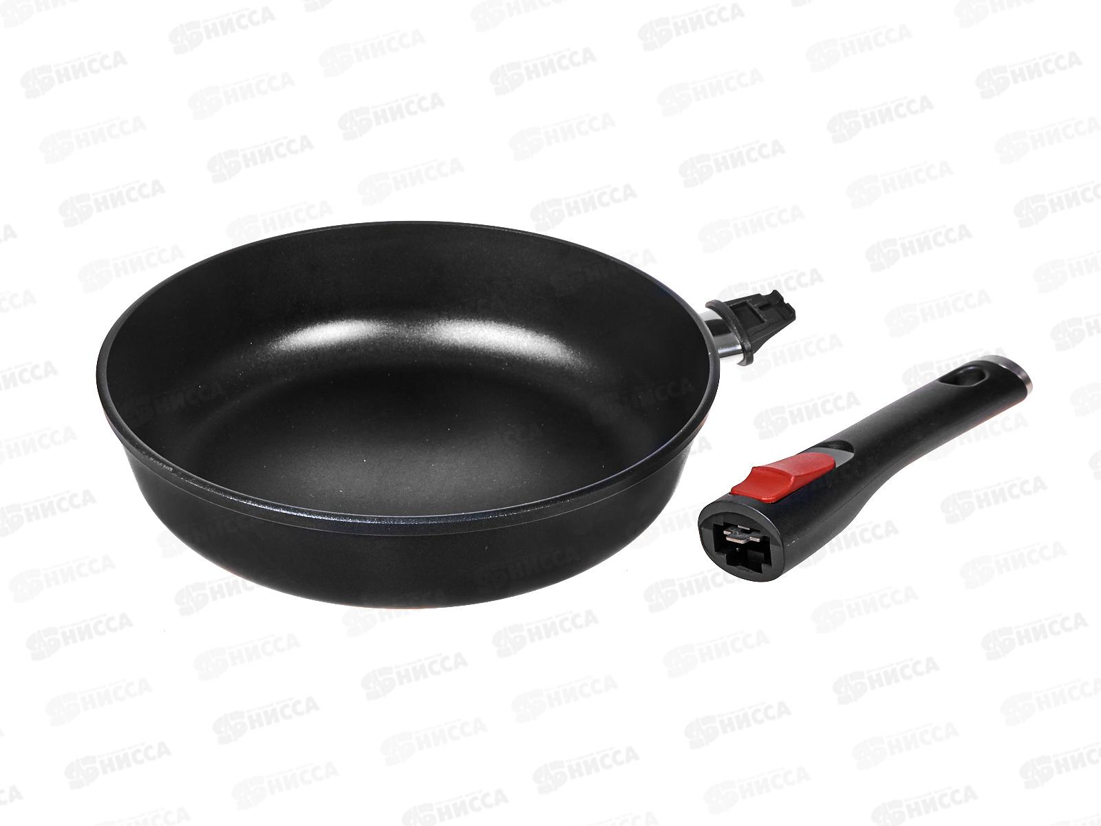 Сковорода 24см ПР литая со съемной ручкой 6024