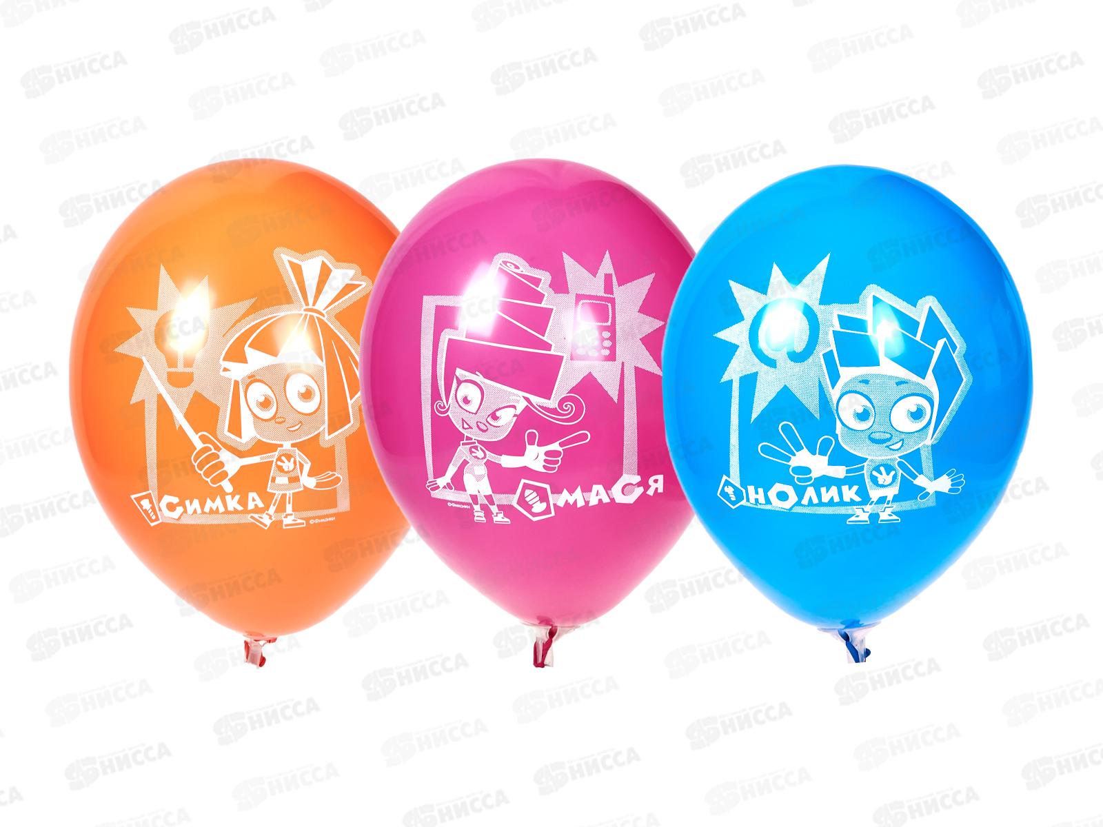 Шары 12&quot с рисунком Фиксики (уп/50шт) 1103-1120