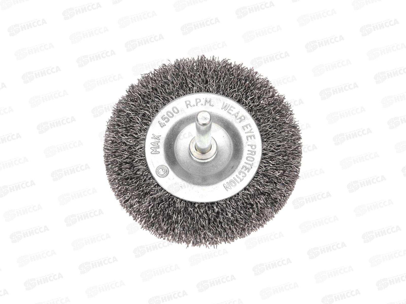 Щетка дисковая для дрели, витая стальная проволока, 75мм KRANZ, KR-91-1245