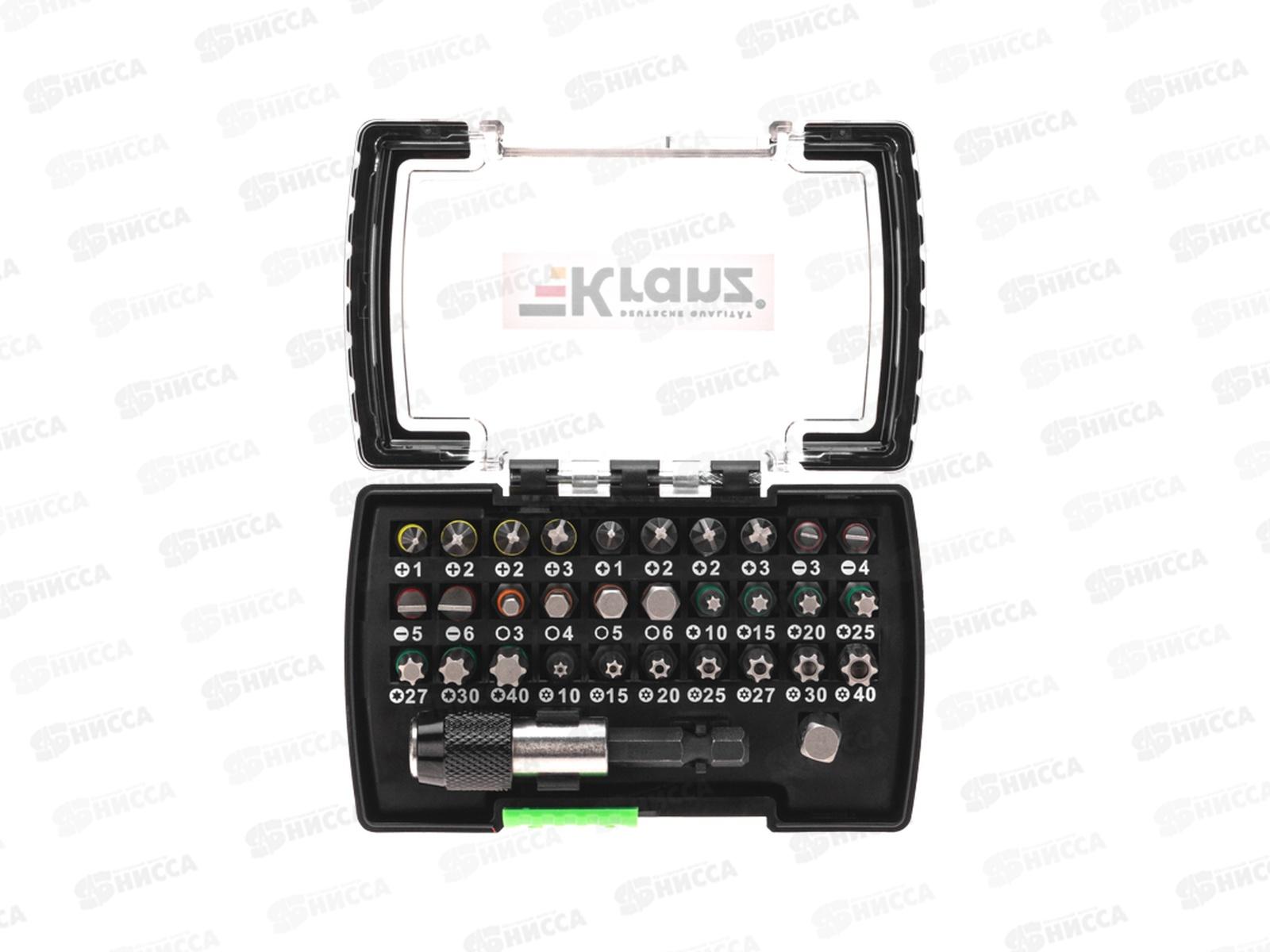 Набор бит с магнитным держателем, пластиковый кейс, 32 шт KRANZ, KR-92-0464